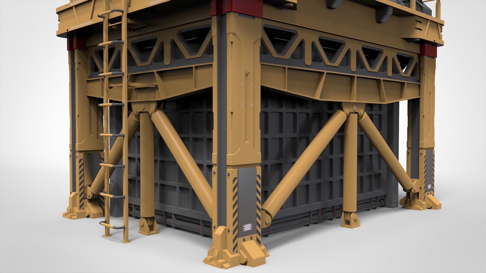 sci-fi storage tank 3 3D model_28