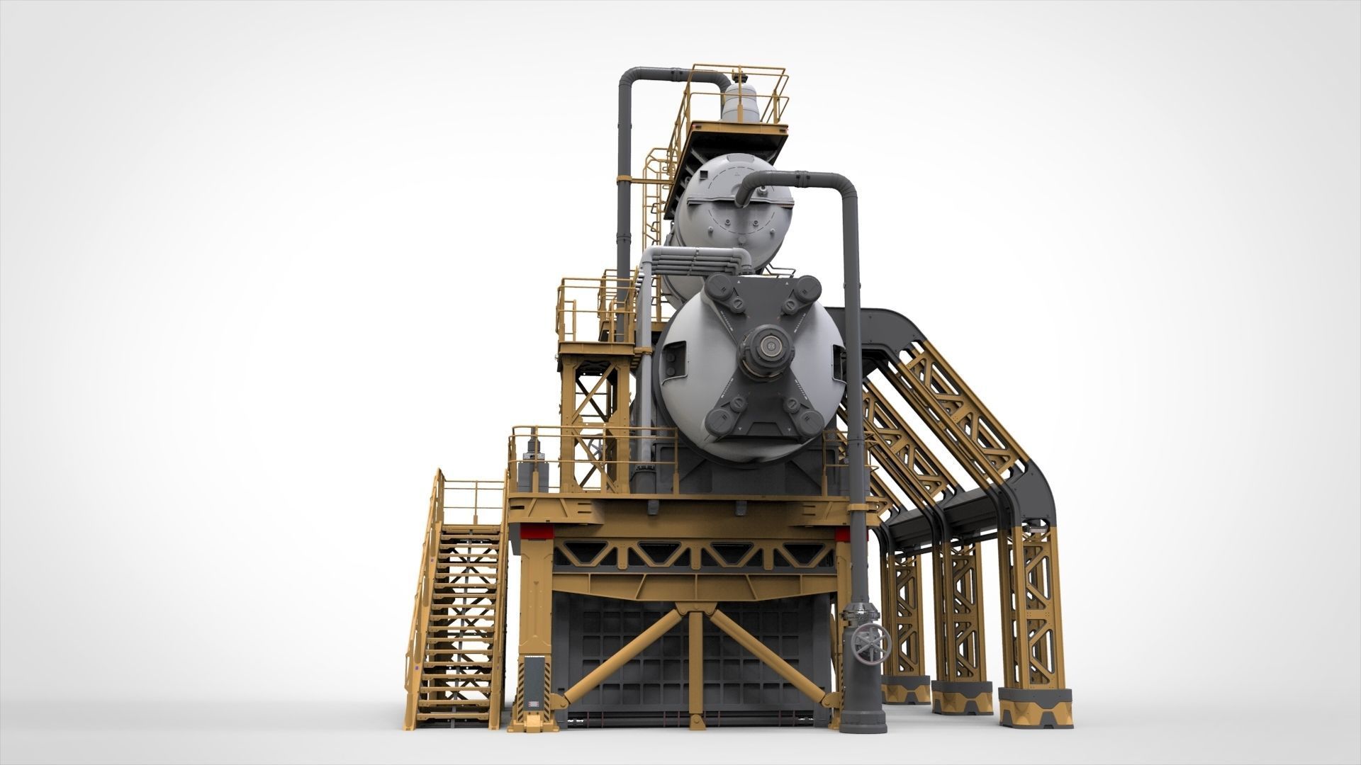 sci-fi storage tank 3 3D model_3