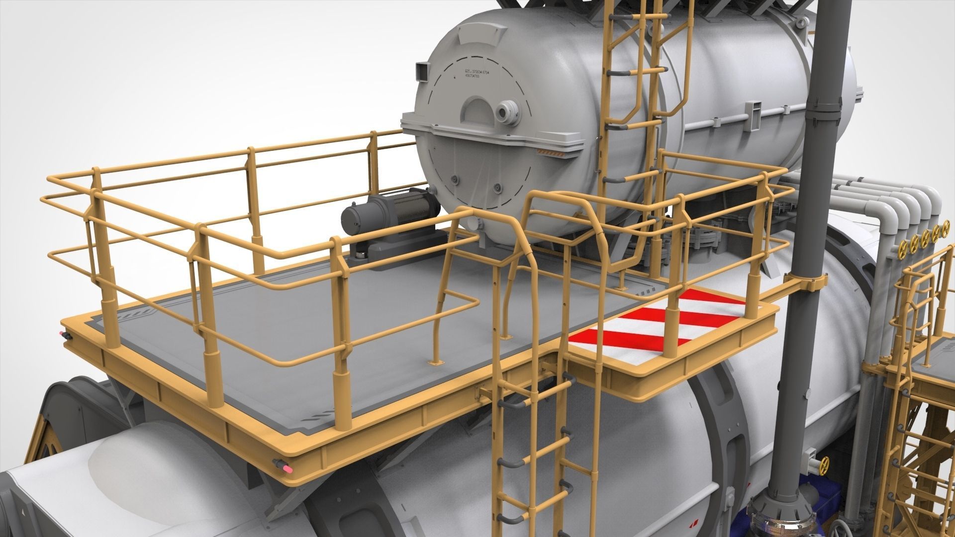 sci-fi storage tank 3 3D model_18