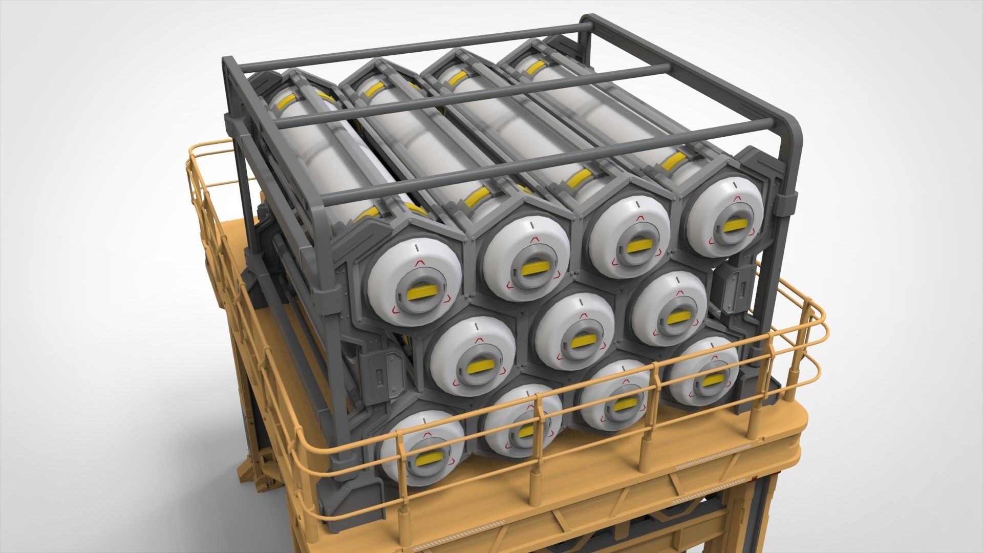 sci-fi storage tank 3 3D model_31