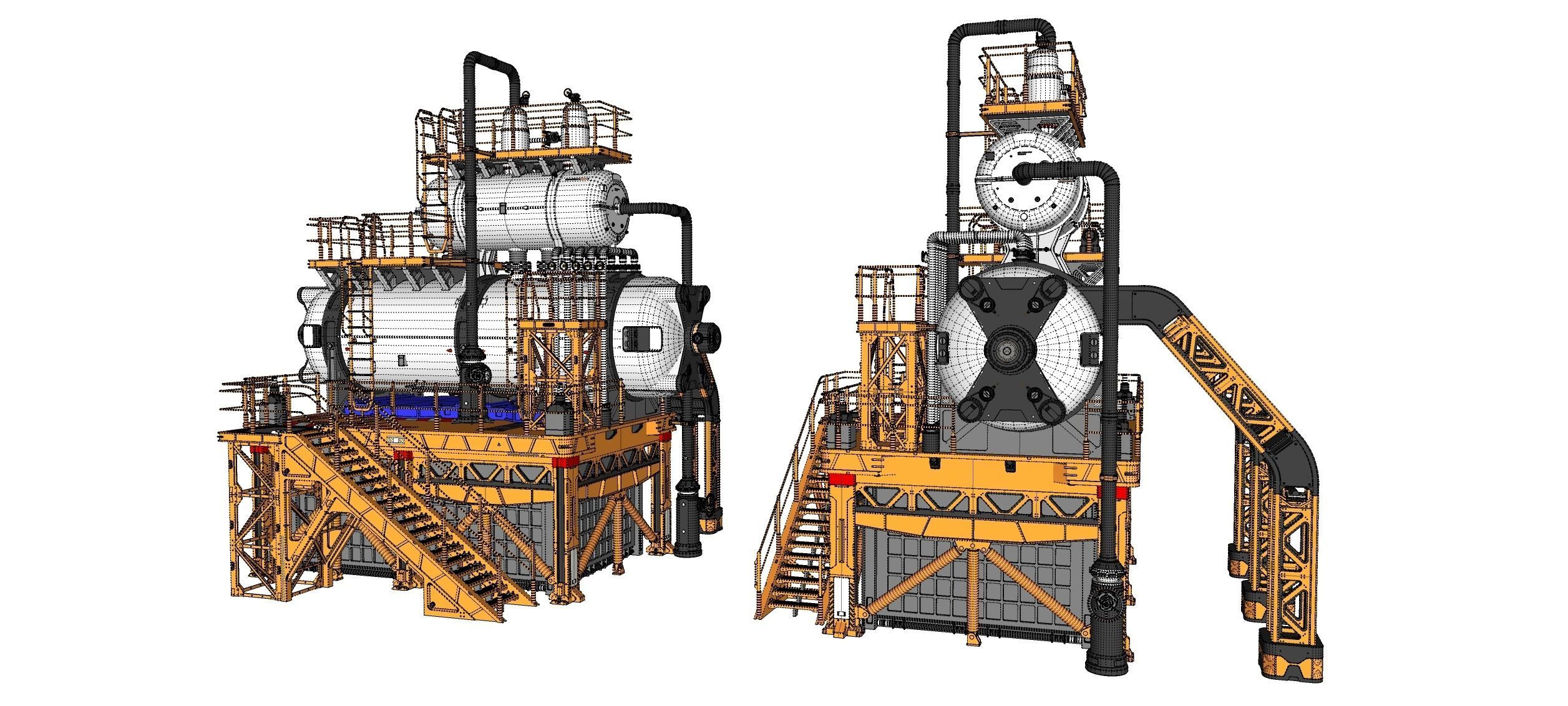 sci-fi storage tank 3 3D model_33