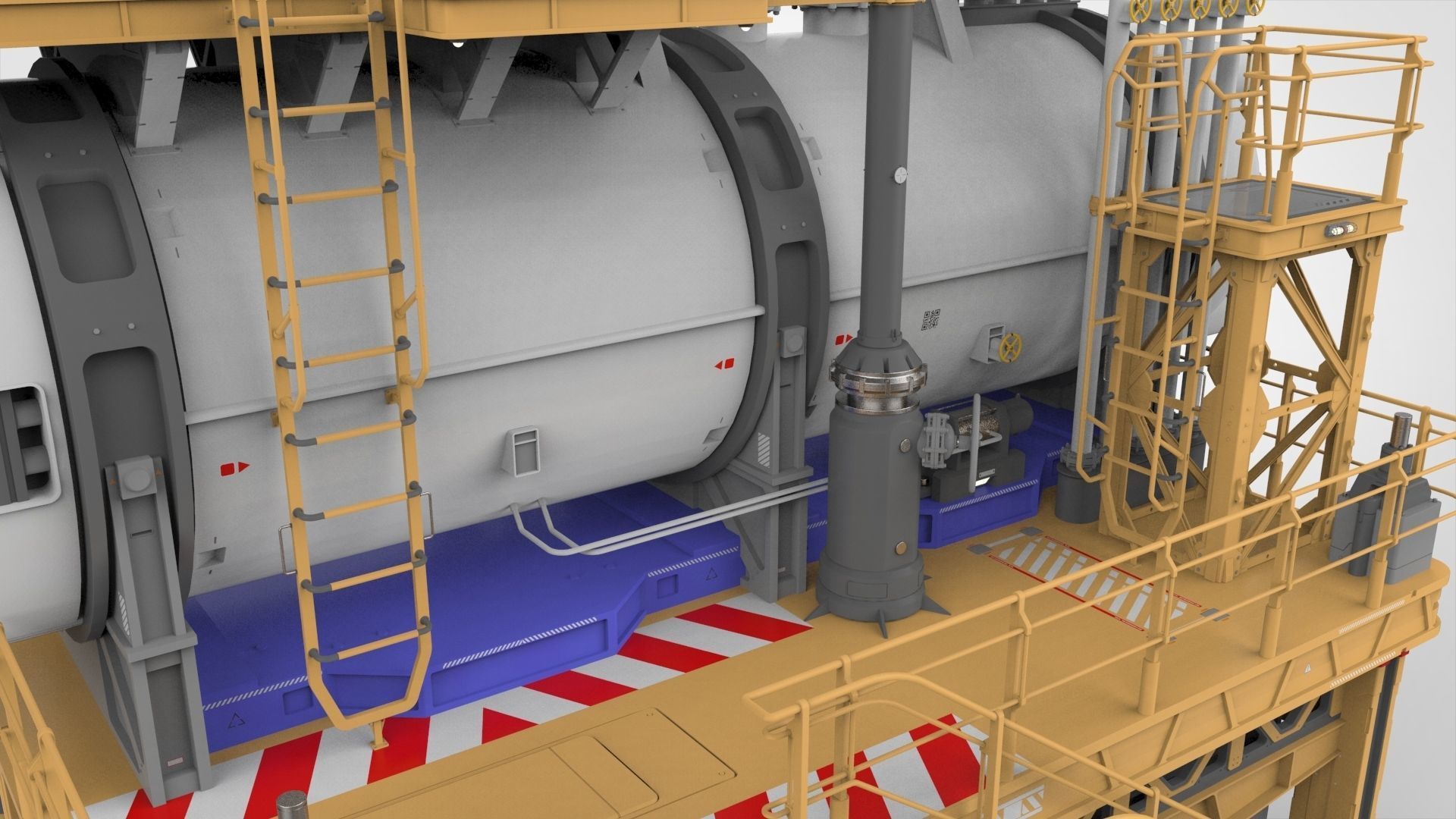 sci-fi storage tank 3 3D model_12