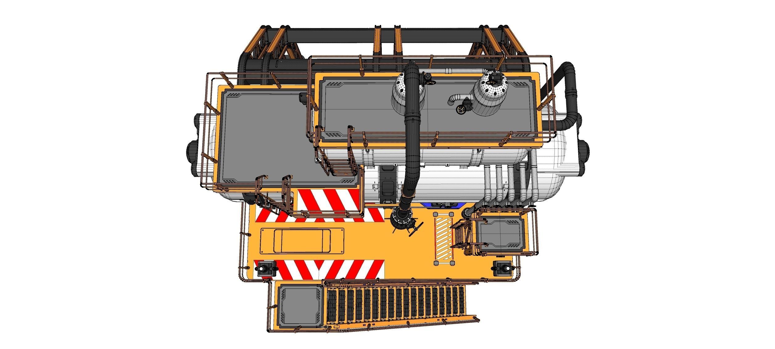 sci-fi storage tank 3 3D model_35
