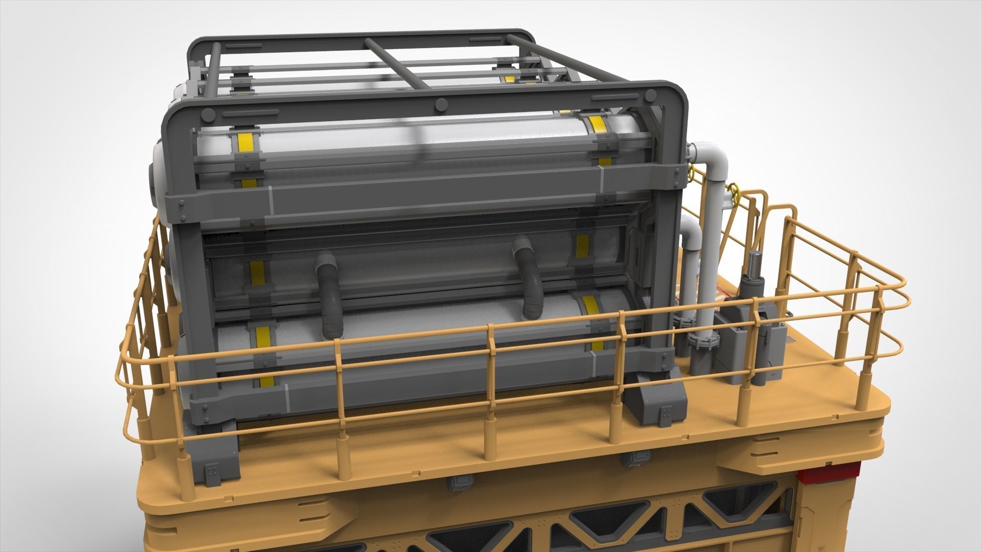 sci-fi storage tank 3 3D model_32
