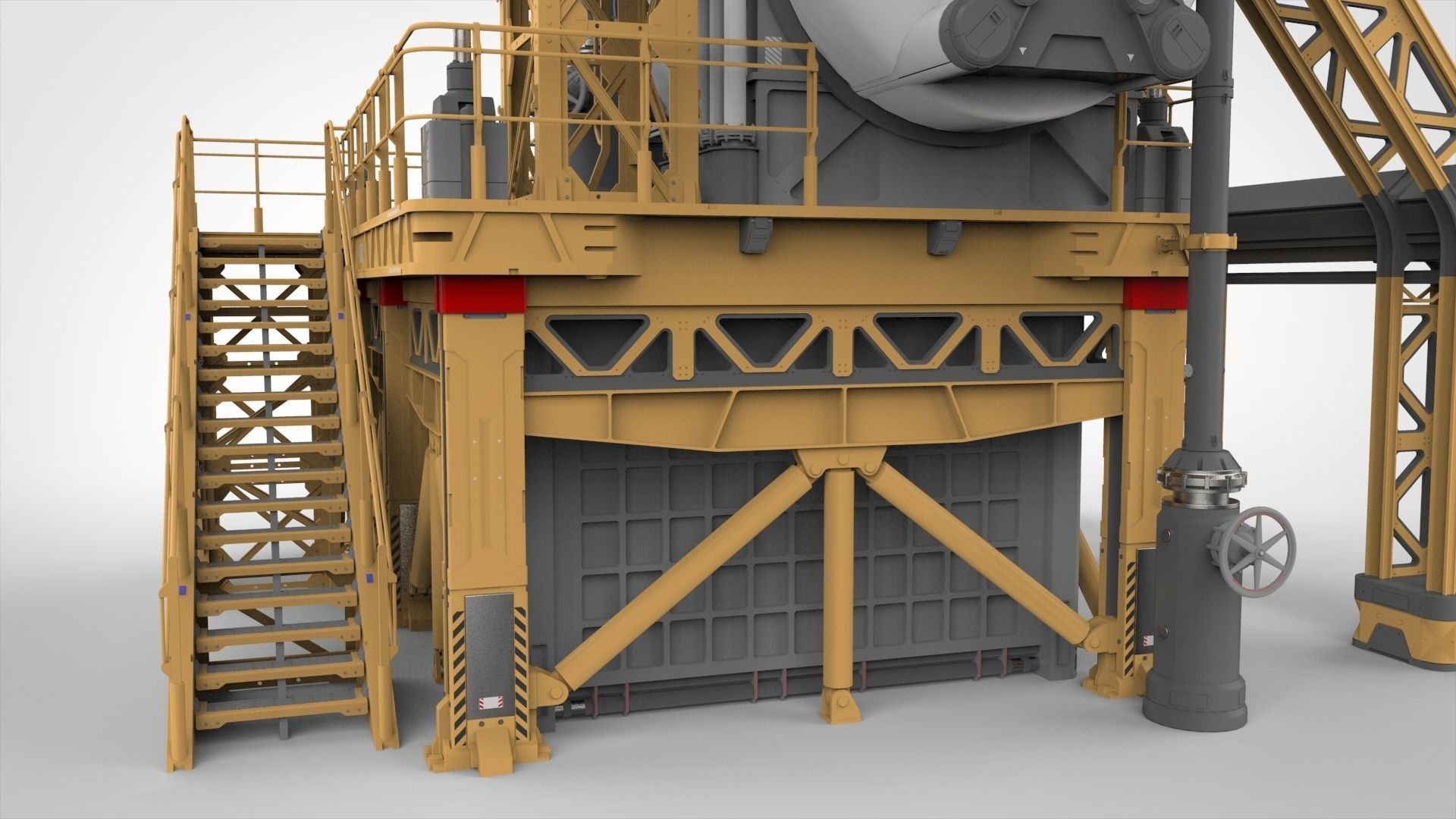 sci-fi storage tank 3 3D model_10