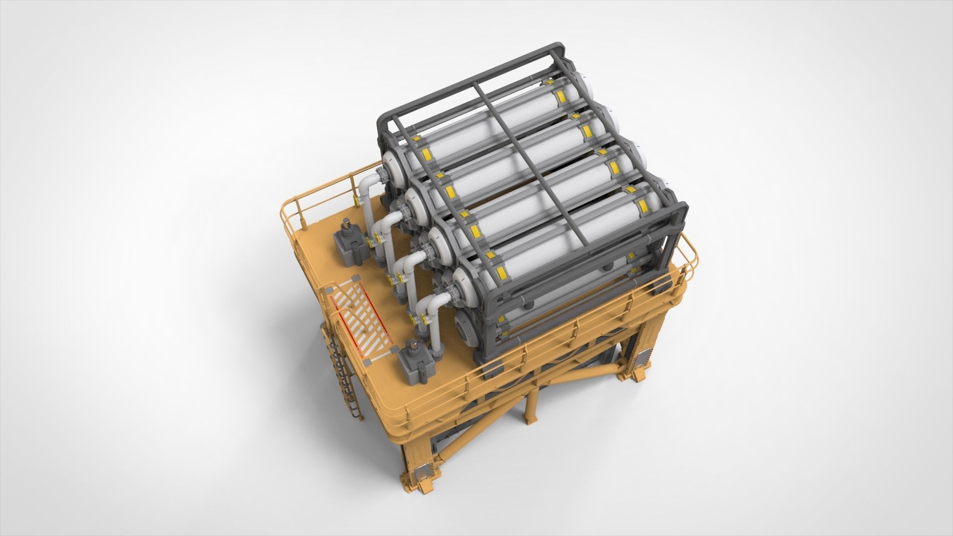 sci-fi storage tank 3 3D model_27