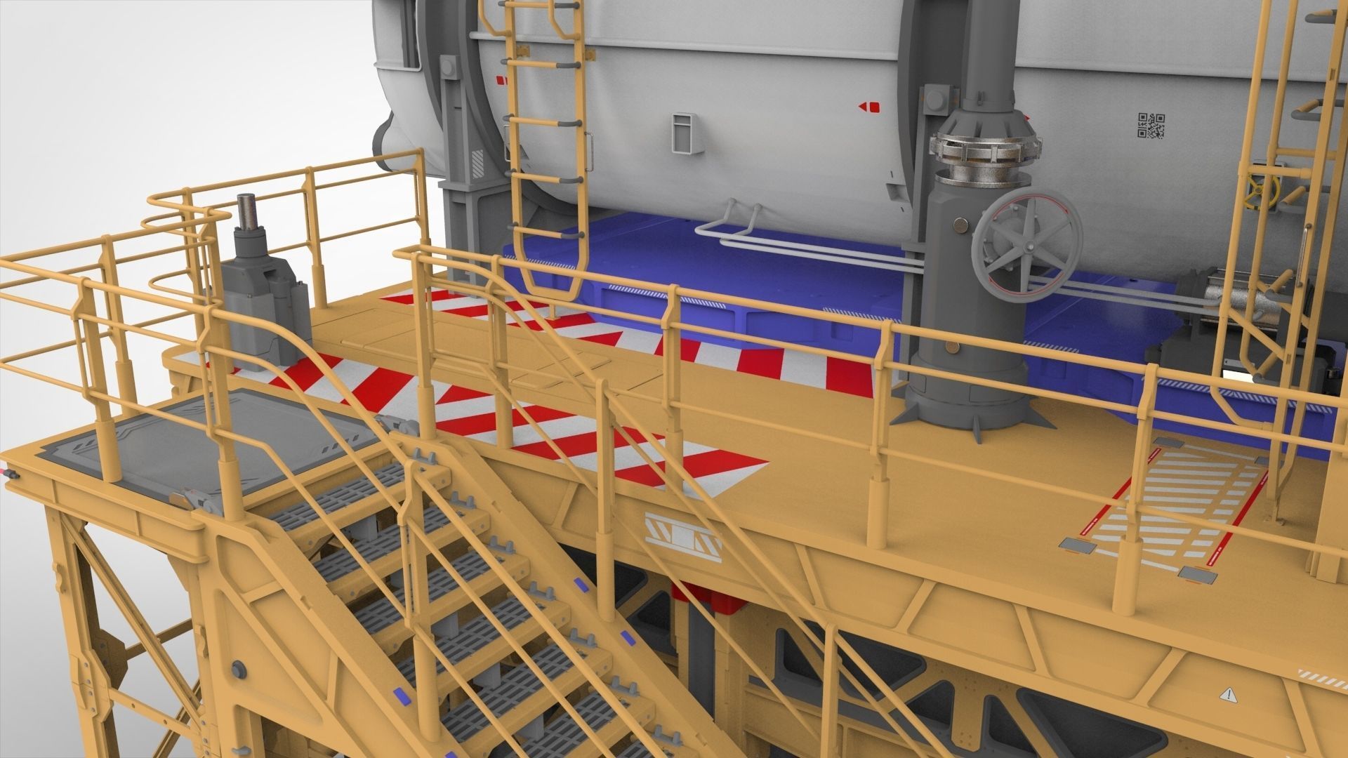 sci-fi storage tank 3 3D model_11