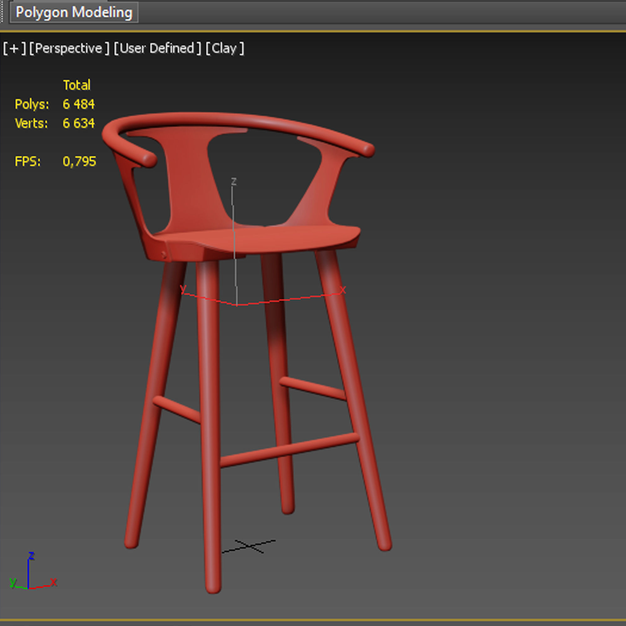 In Between SK9 Barstool 3D model_6