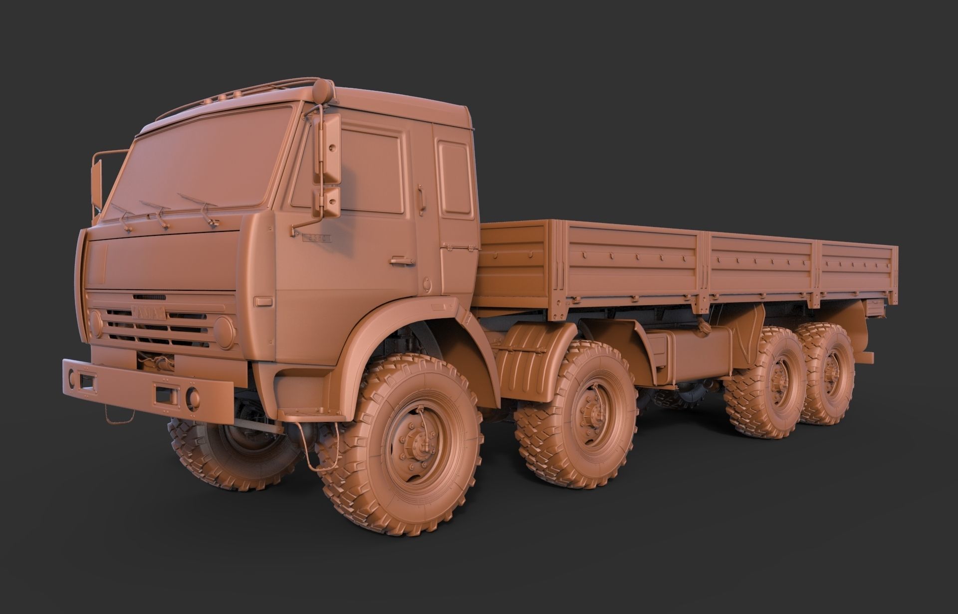 Kamaz 6350 3D model_8