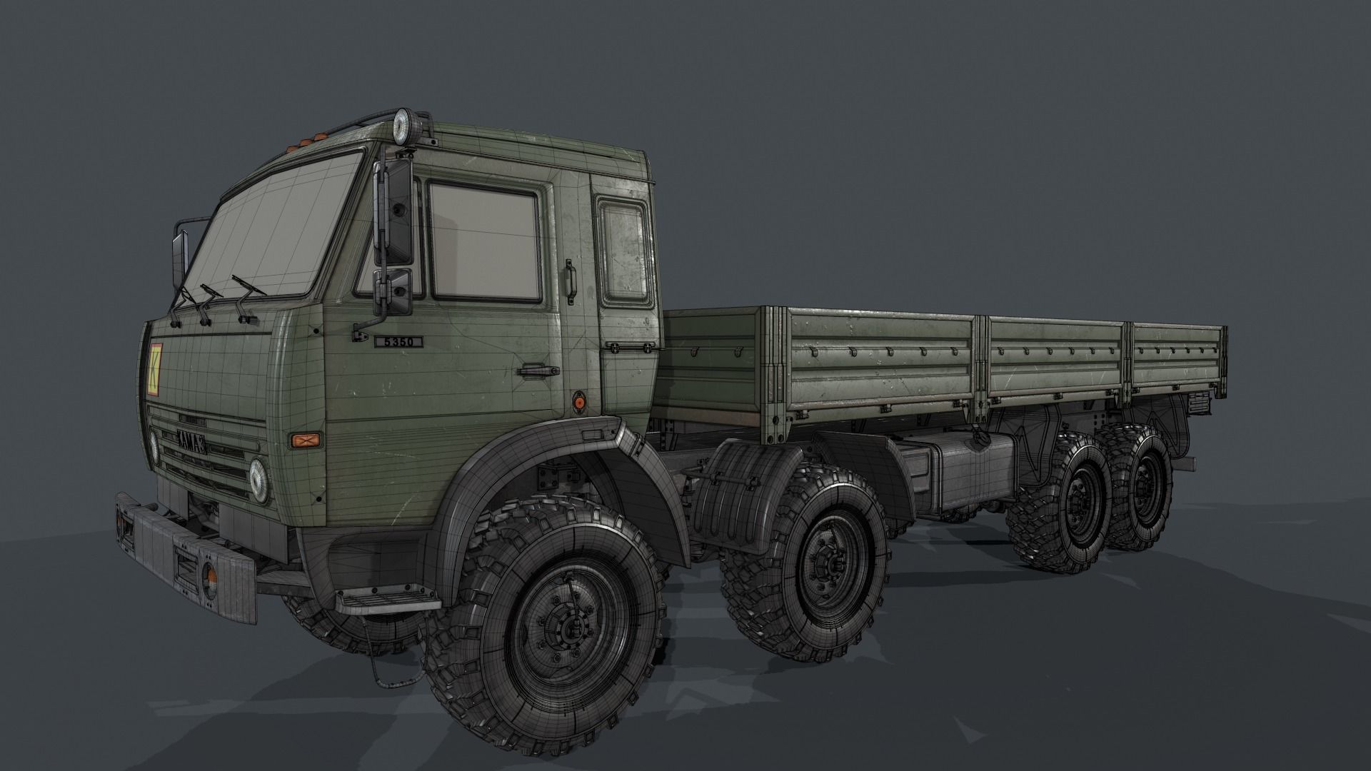 Kamaz 6350 3D model_14