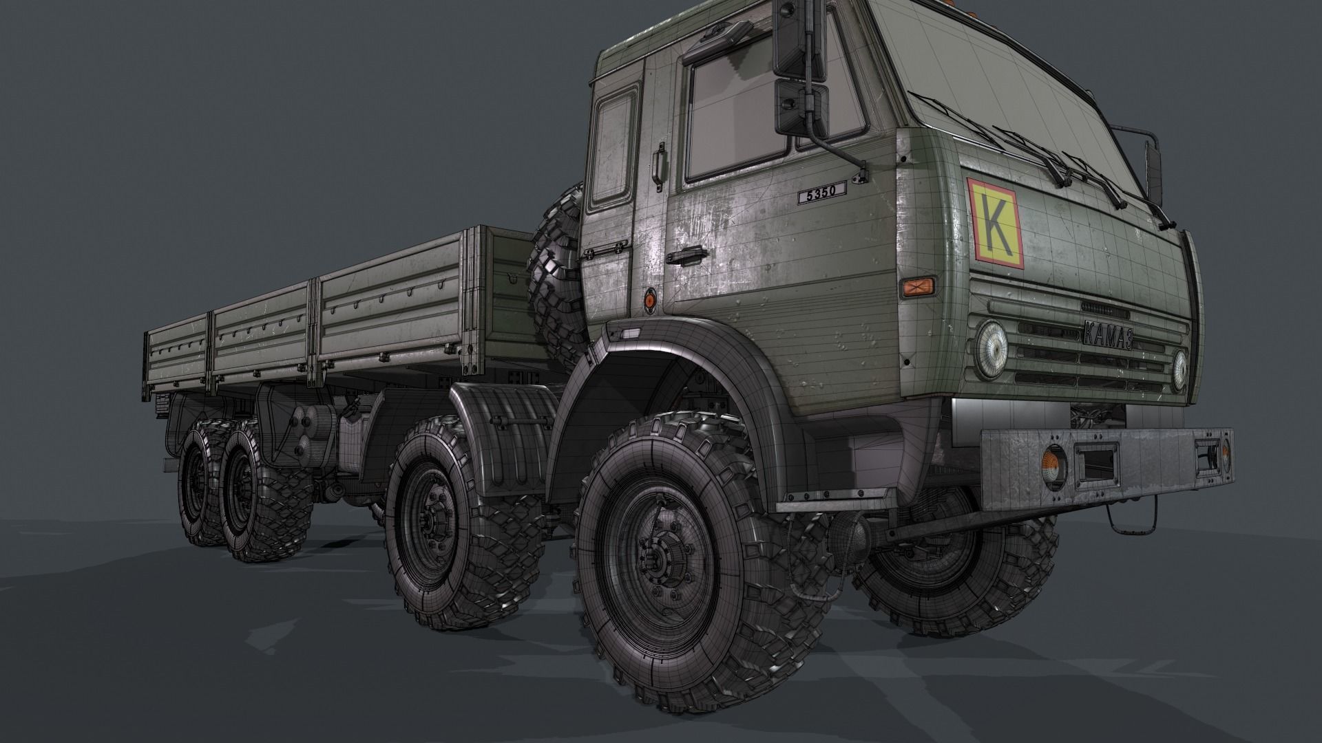 Kamaz 6350 3D model_15
