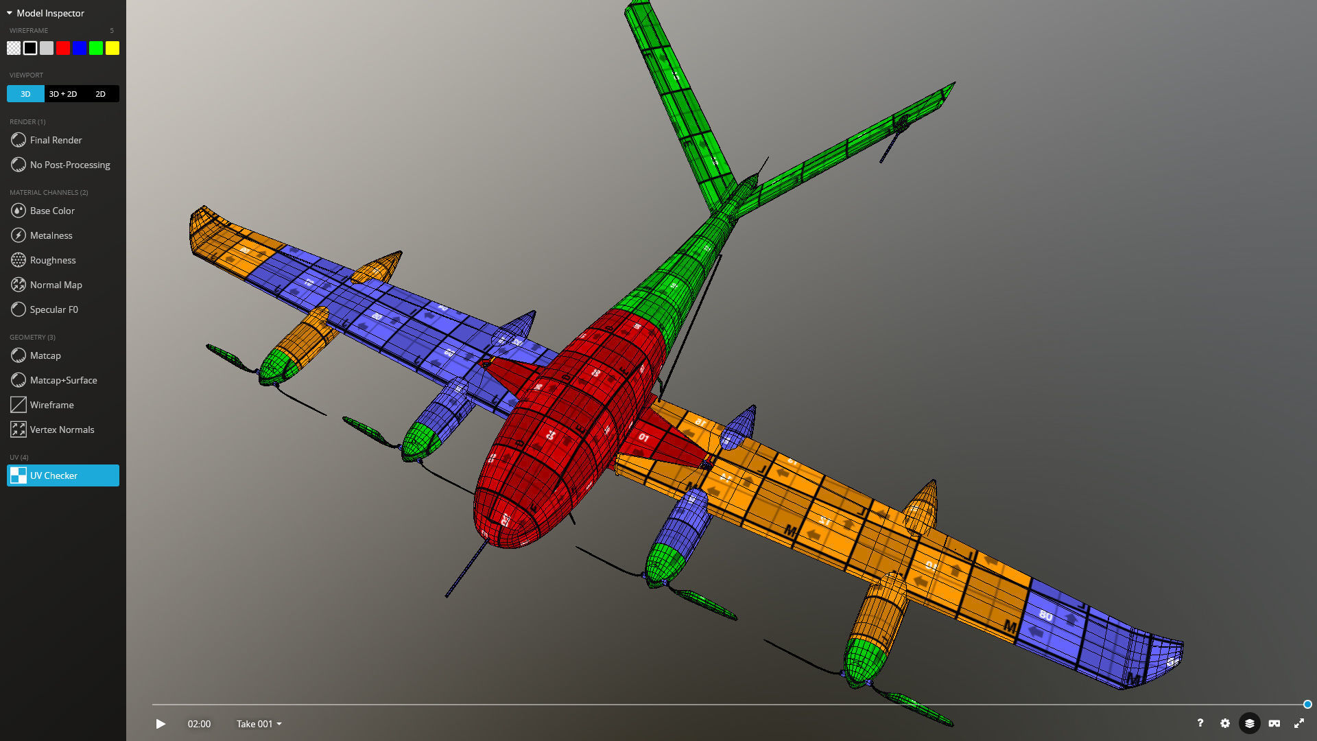 Ptero Dynamics Low-poly 3D model_14