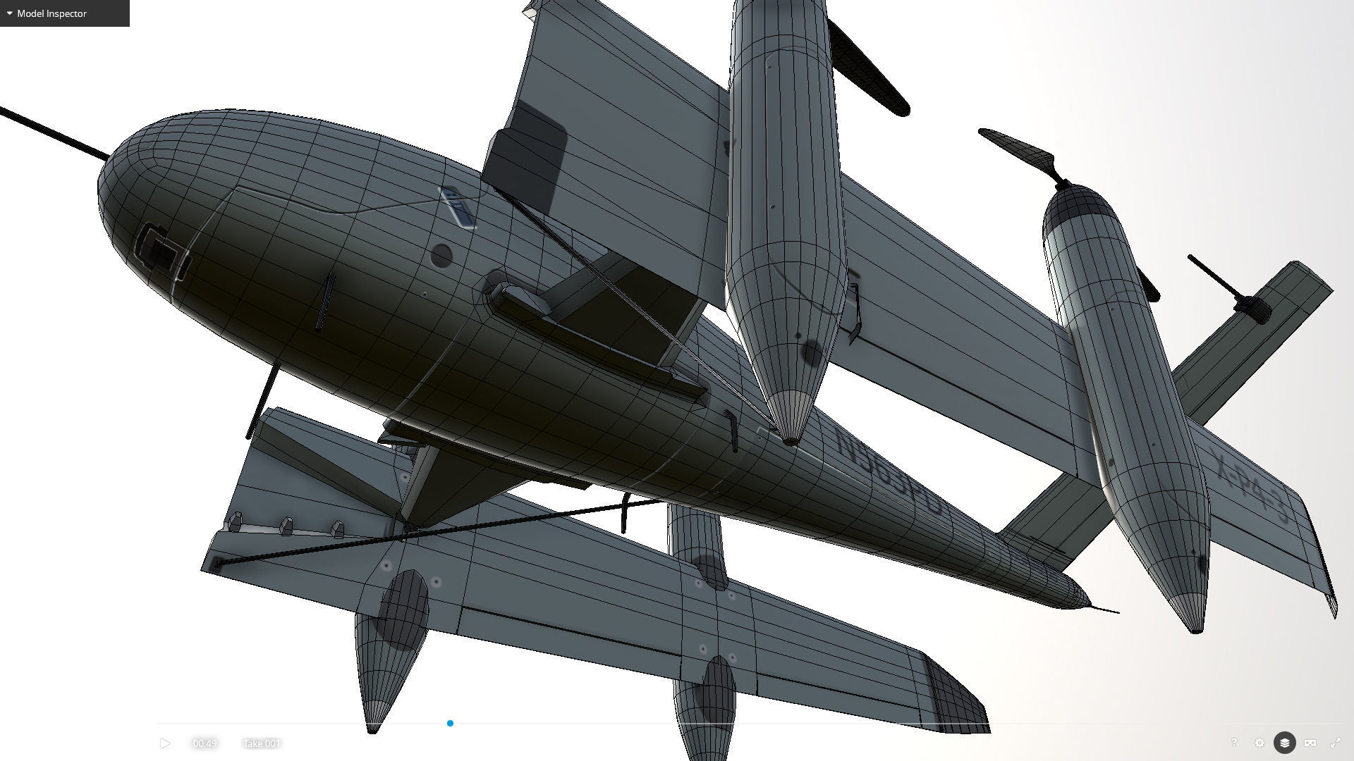 Ptero Dynamics Low-poly 3D model_10