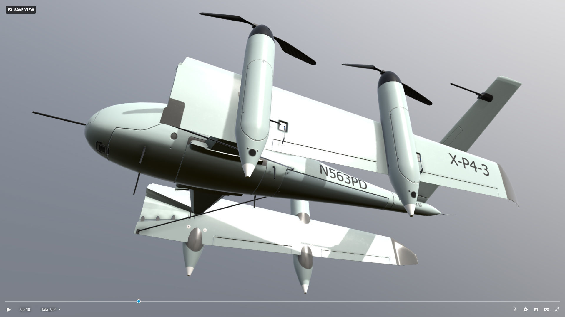 Ptero Dynamics Low-poly 3D model_3
