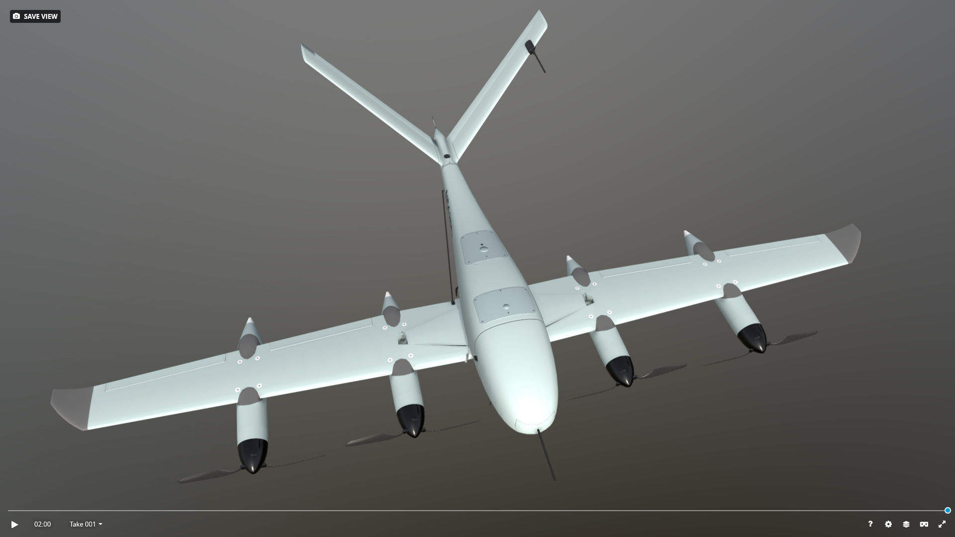 Ptero Dynamics Low-poly 3D model_2