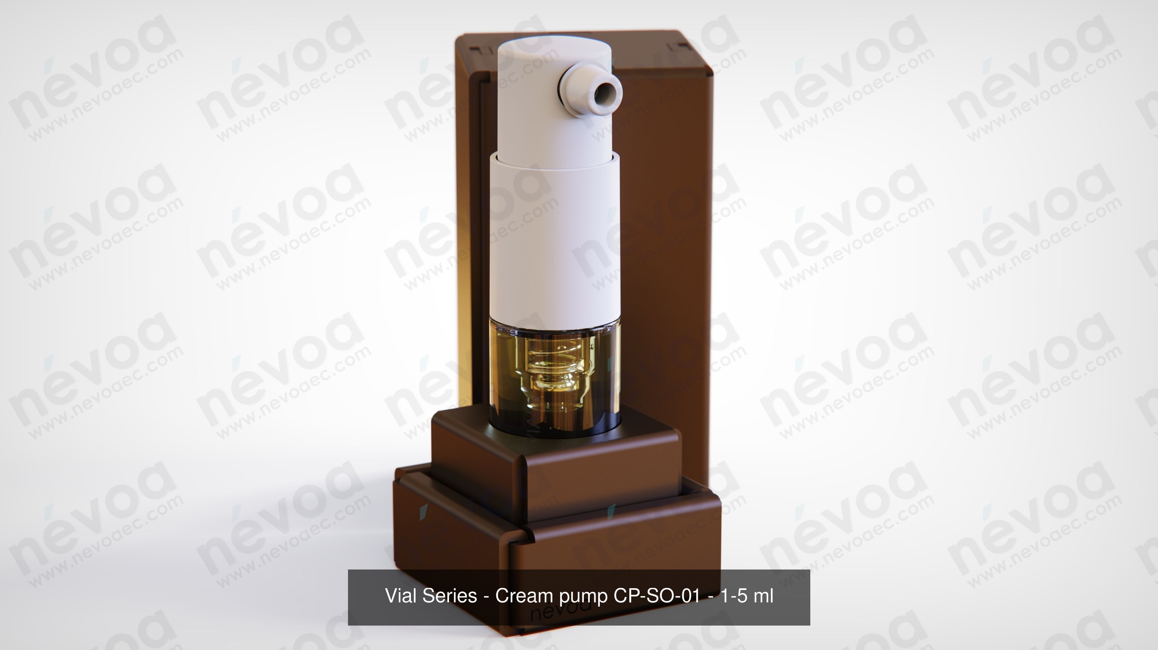 Vial Series - Mist sprayer - Cream pump - 1-5 ml 3D Model Collection_2