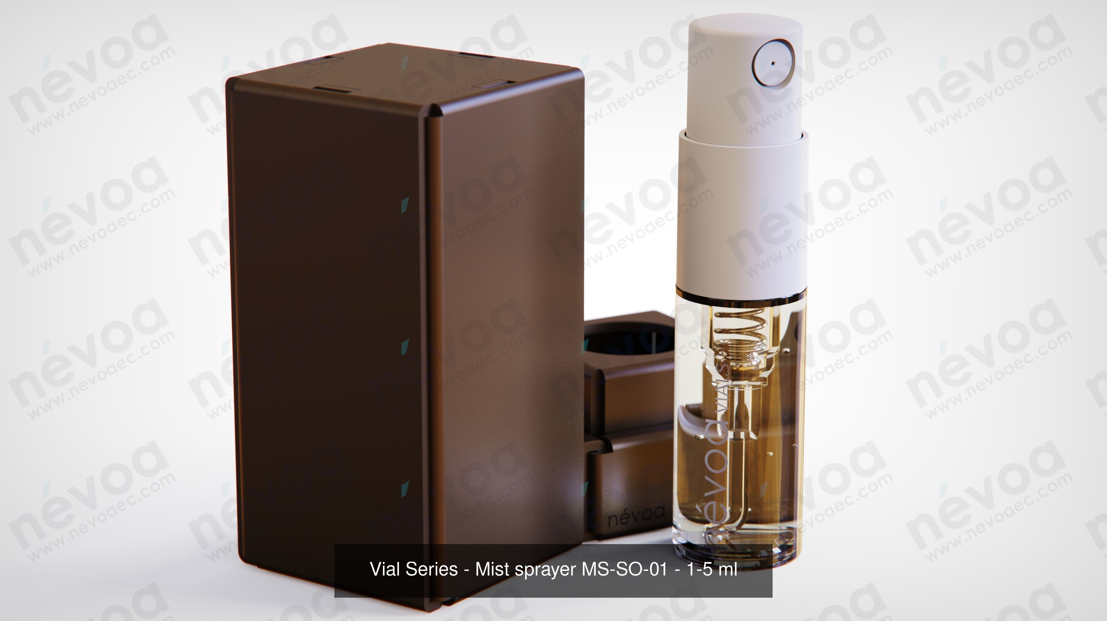 Vial Series - Mist sprayer - Cream pump - 1-5 ml 3D Model Collection_1