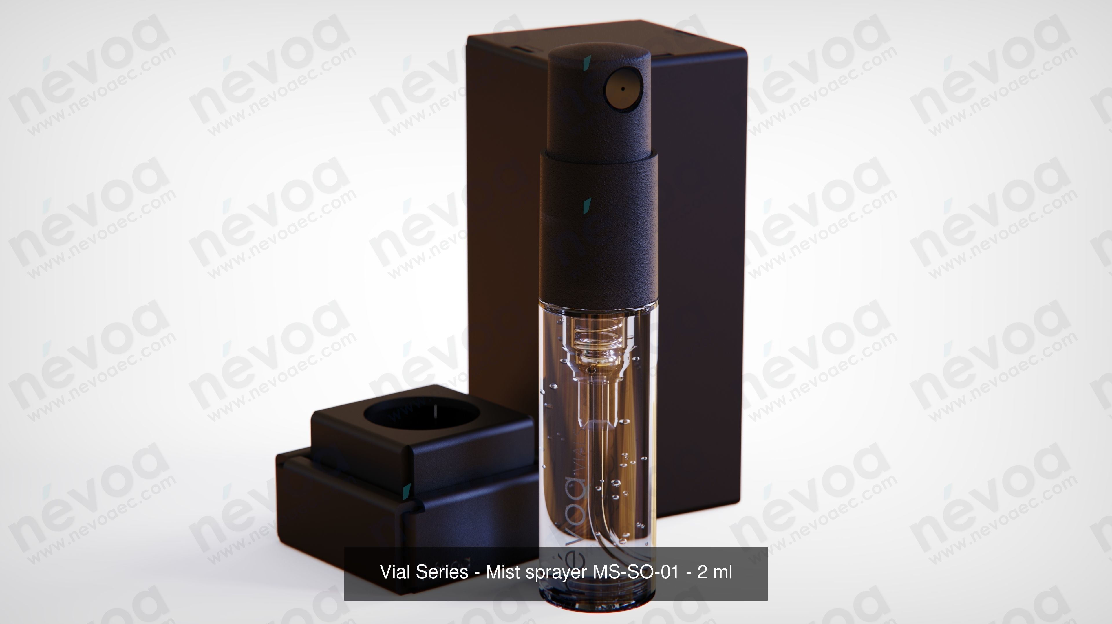 Vial Series - Mist sprayer - Cream pump - 2 ml 3D Model Collection_1