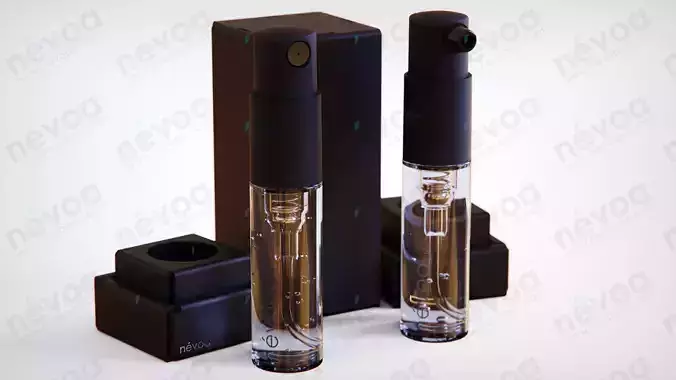 Vial Series - Mist sprayer - Cream pump - 2 ml 3D Model Collection