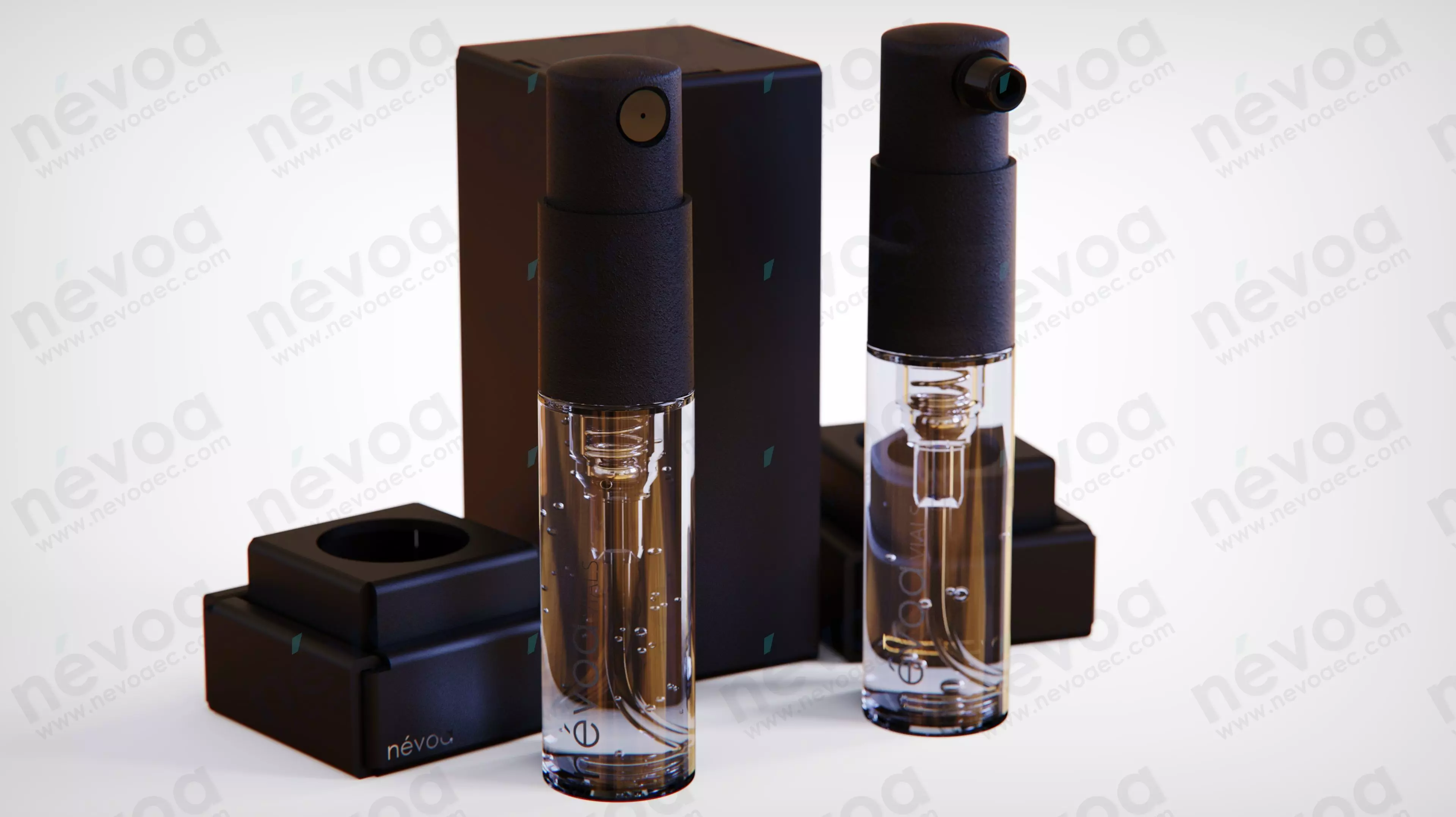 Vial Series - Mist sprayer - Cream pump - 2 ml 3D Model Collection_0