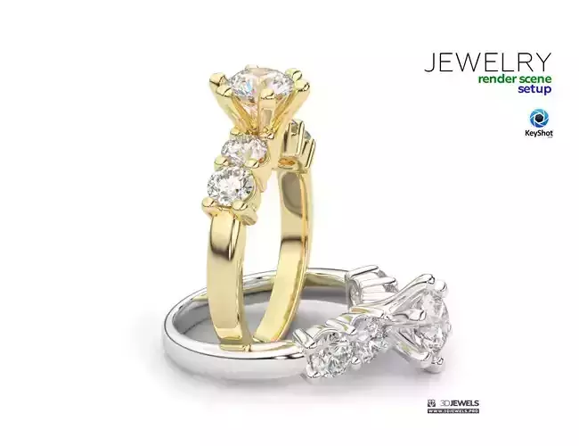 KeyShot Scene Setup For Jewelry 3D Renderings