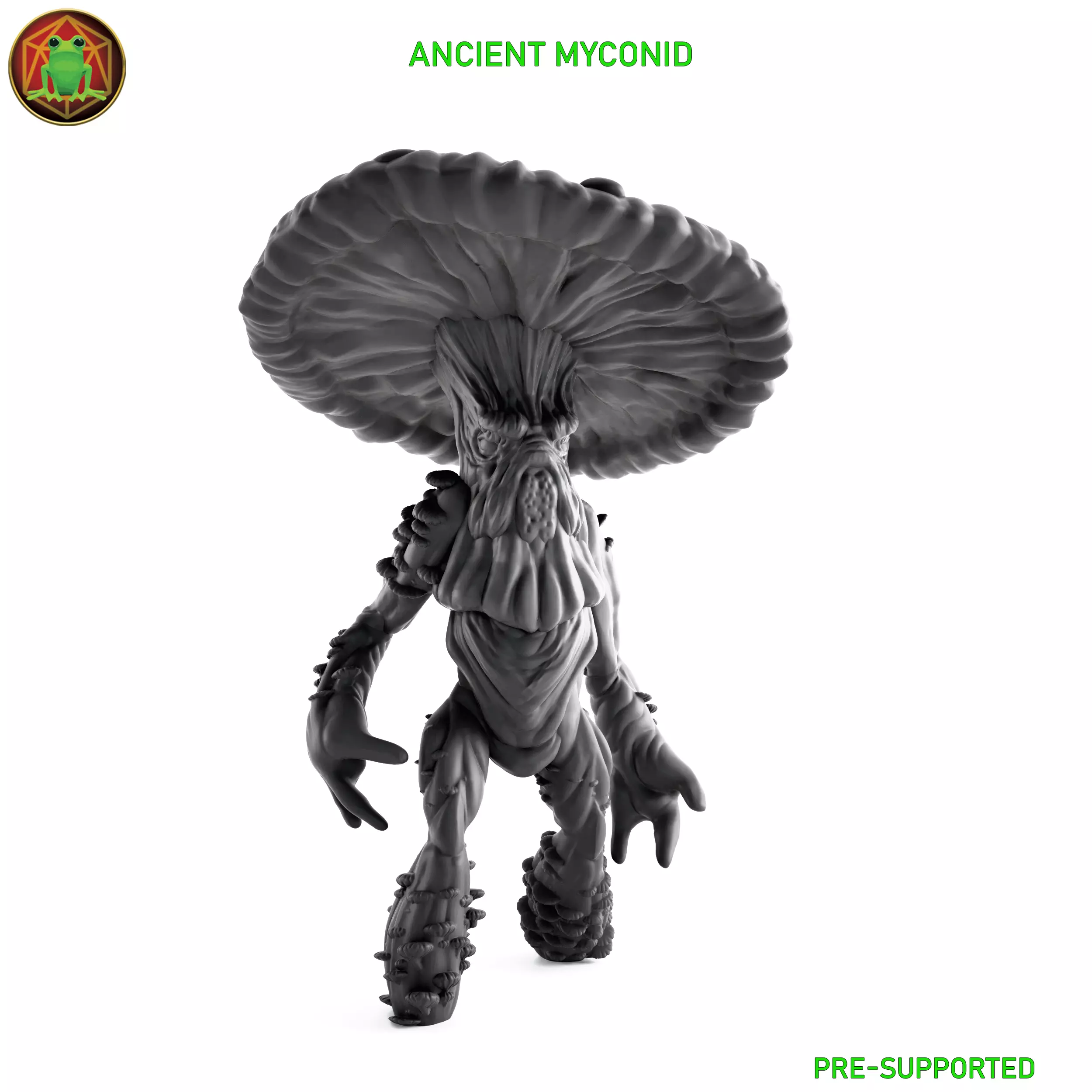 Ancient Myconid - STL - RPG MINIATURE 3D print model_0