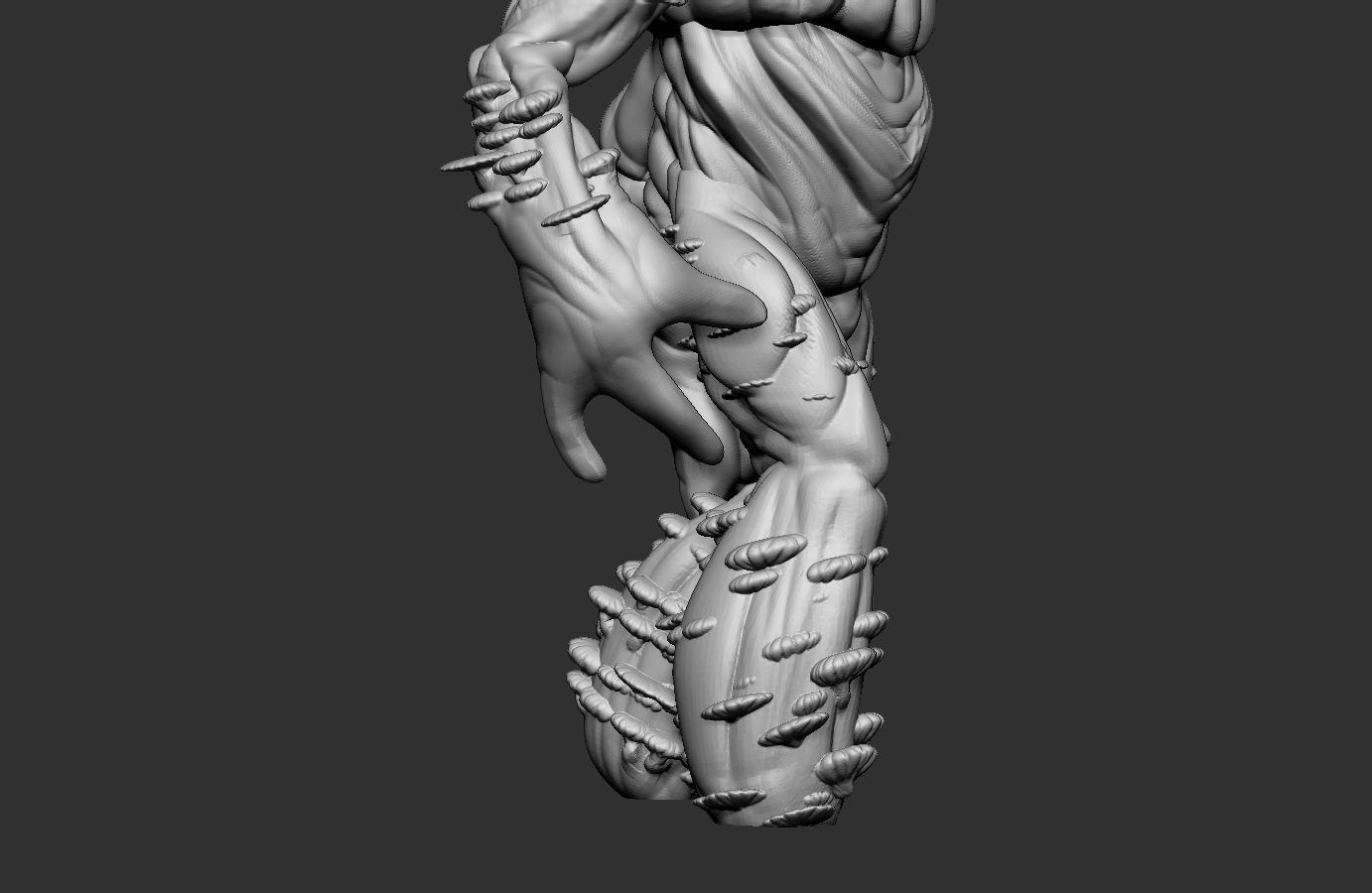 Ancient Myconid - STL - RPG MINIATURE 3D print model_14