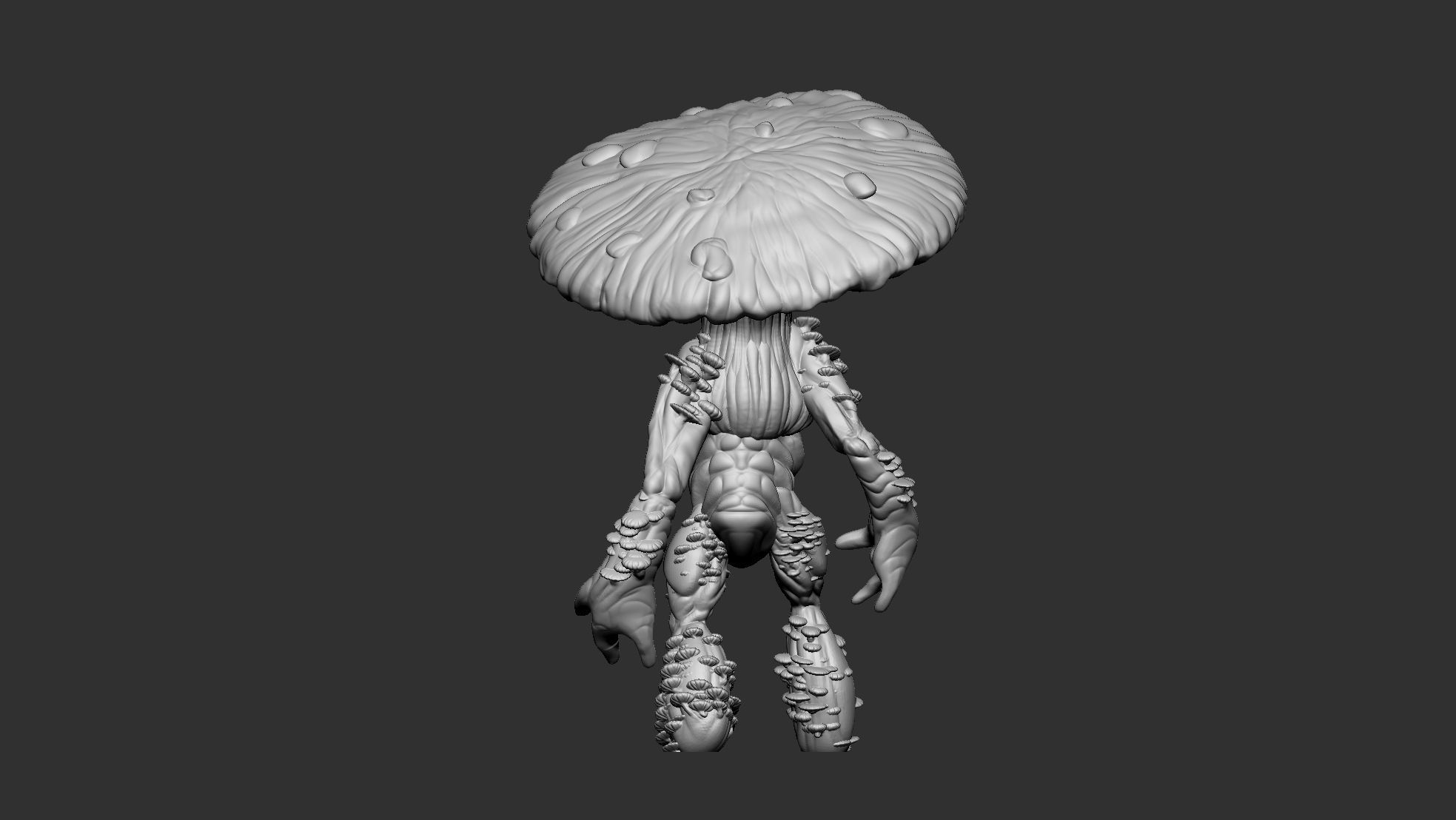 Ancient Myconid - STL - RPG MINIATURE 3D print model_17