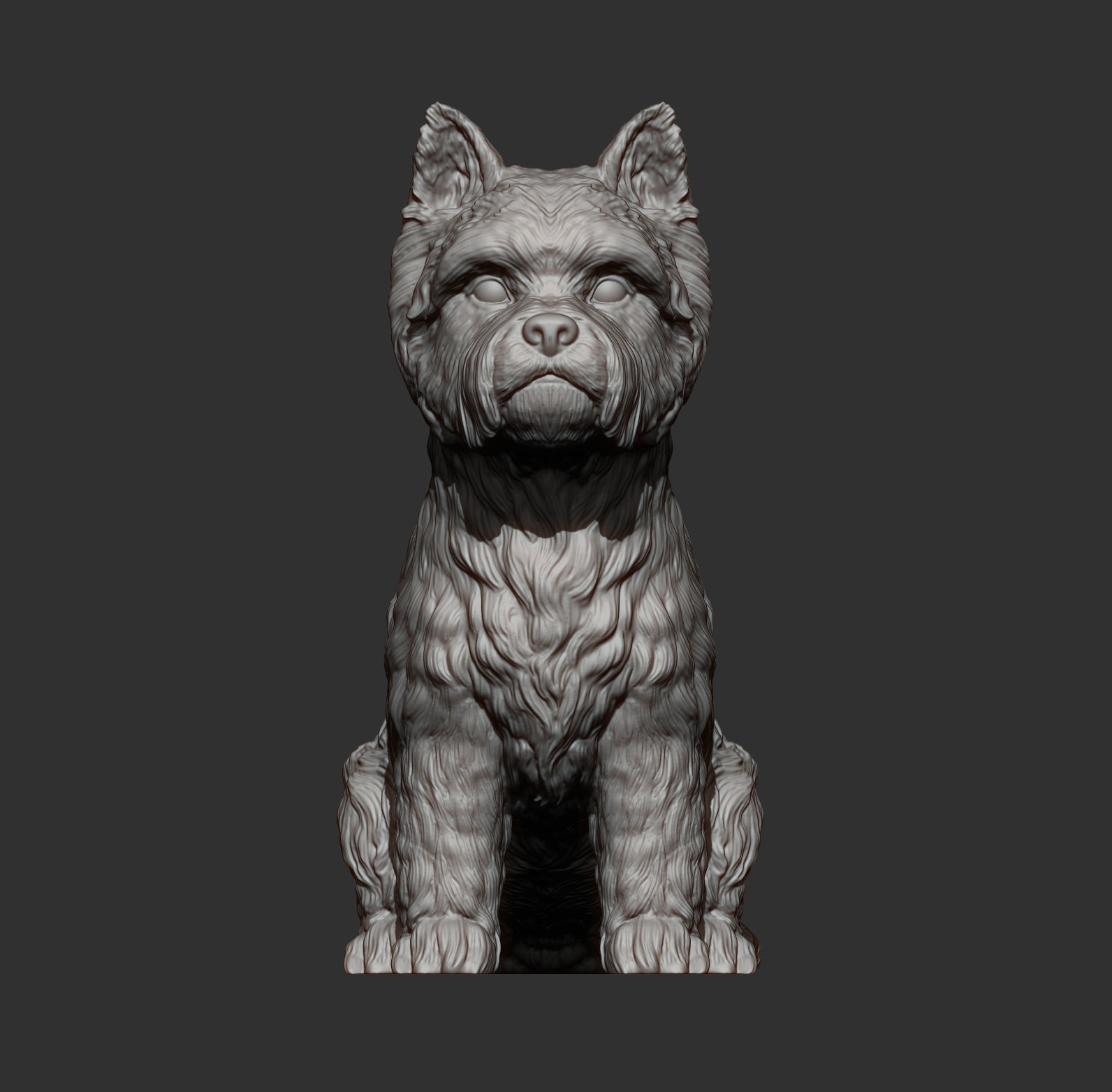 West highland white terrier 3D print model_8