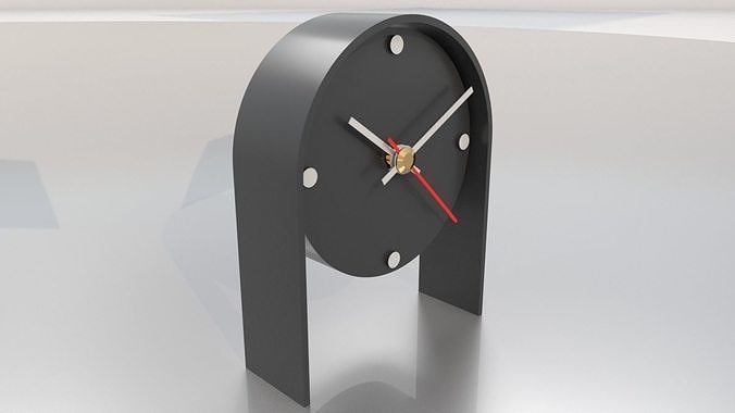 Table Clock Free 3D model