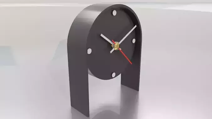 Table Clock Free 3D model
