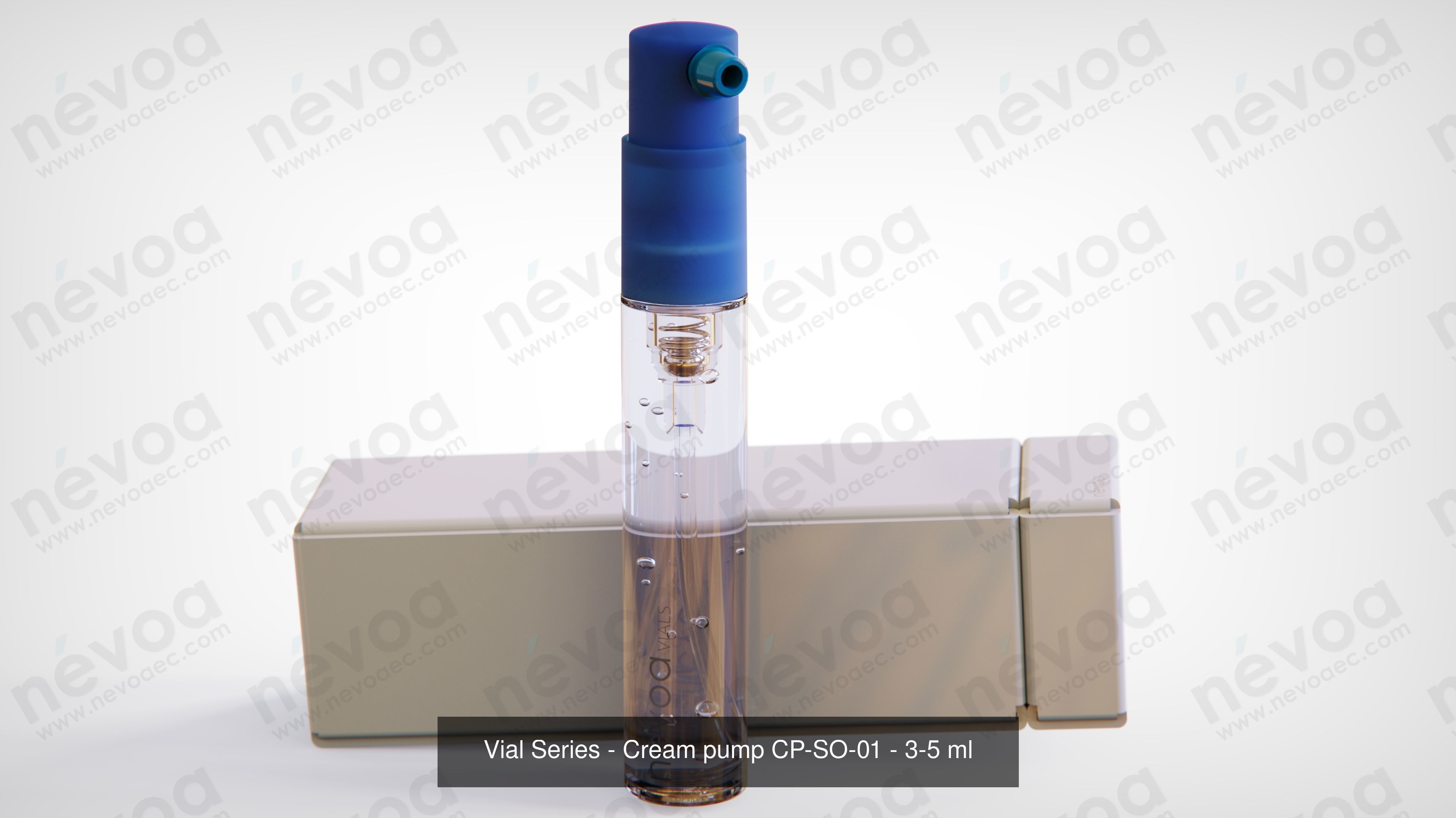 Vial Series - Mist sprayer - Cream pump - 3-5 ml 3D Model Collection_2
