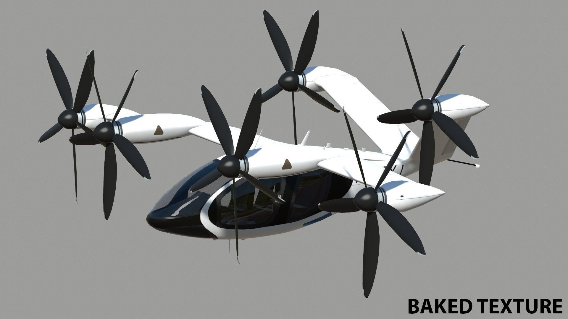 Joby S4 EVTOL Low-poly 3D model_18