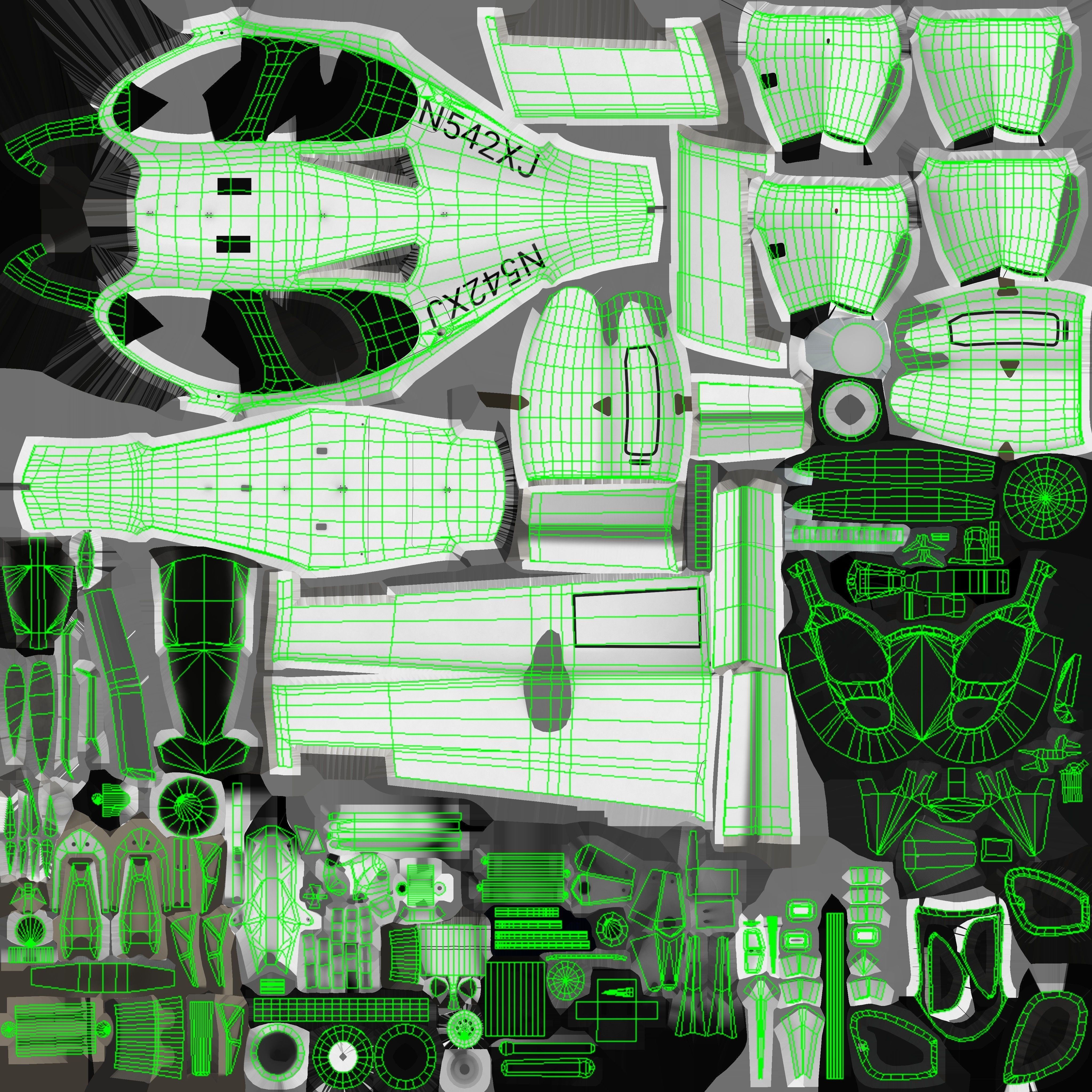 Joby S4 EVTOL Low-poly 3D model_24