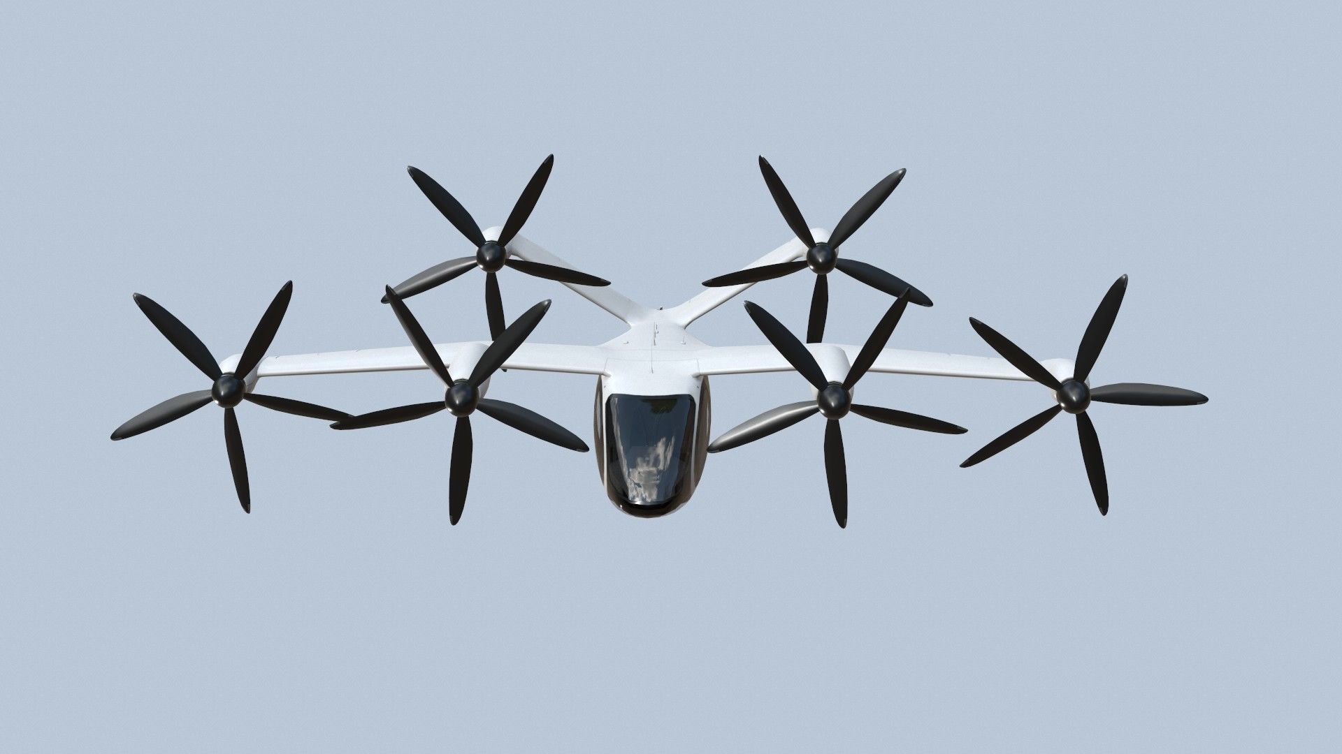 Joby S4 EVTOL Low-poly 3D model_12