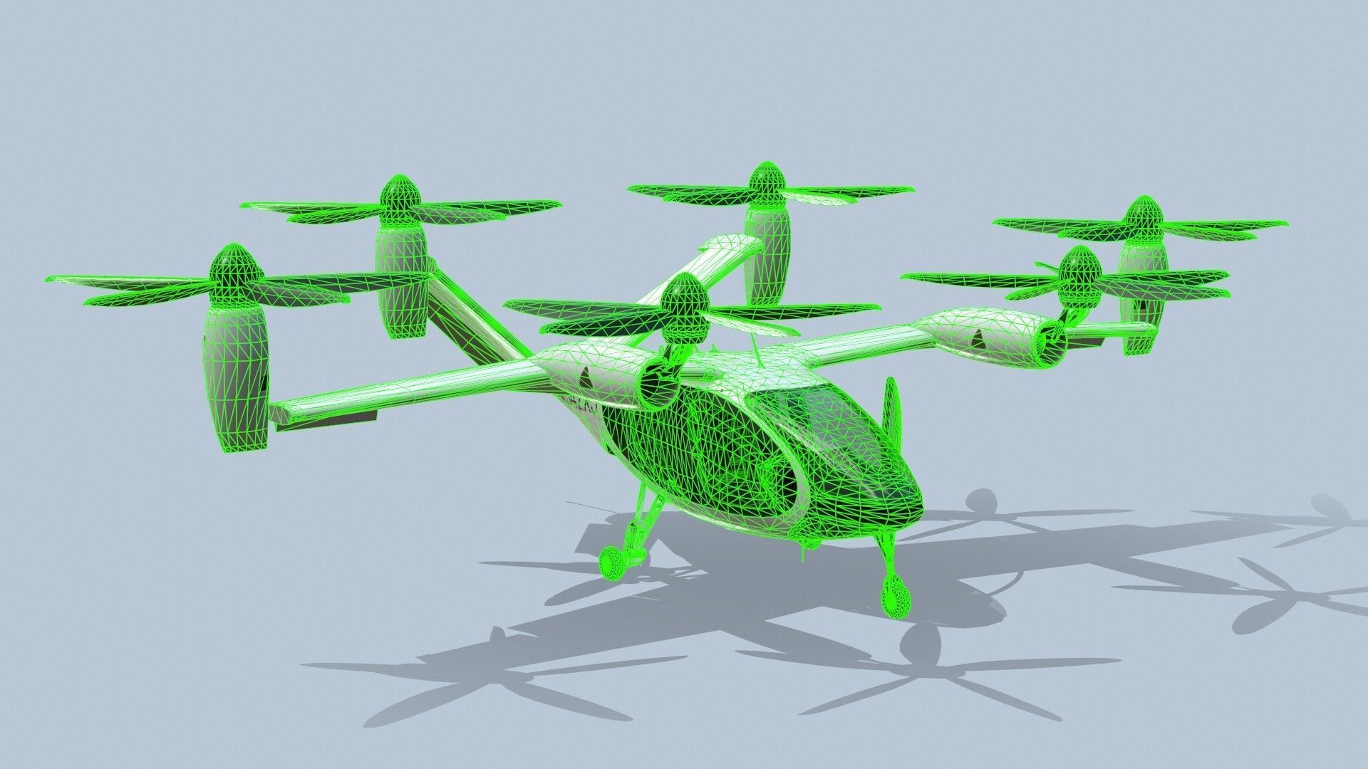 Joby S4 EVTOL Low-poly 3D model_22