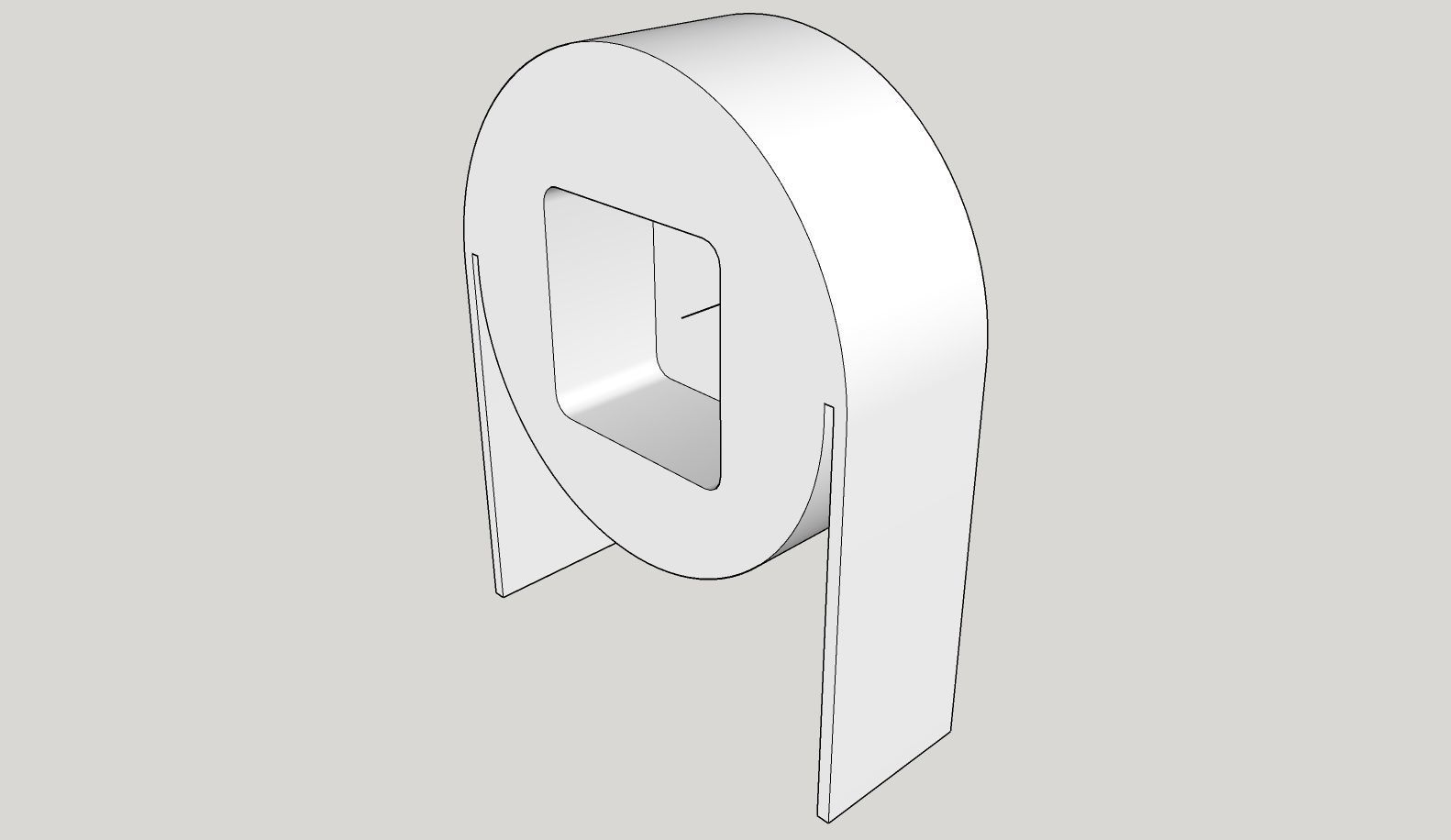 Table Clock Printable Free 3D print model_8