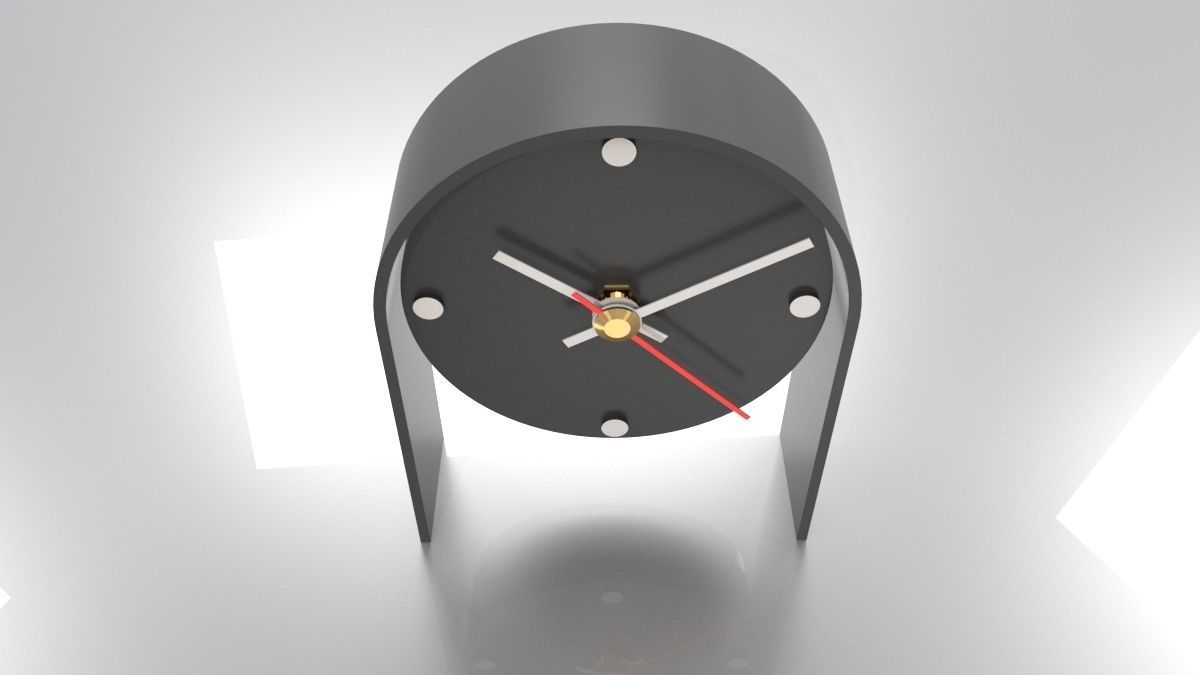 Table Clock Printable Free 3D print model_1