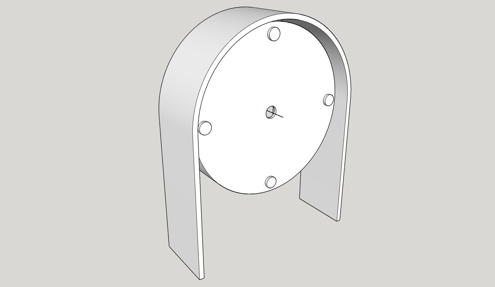 Table Clock Printable Free 3D print model_7