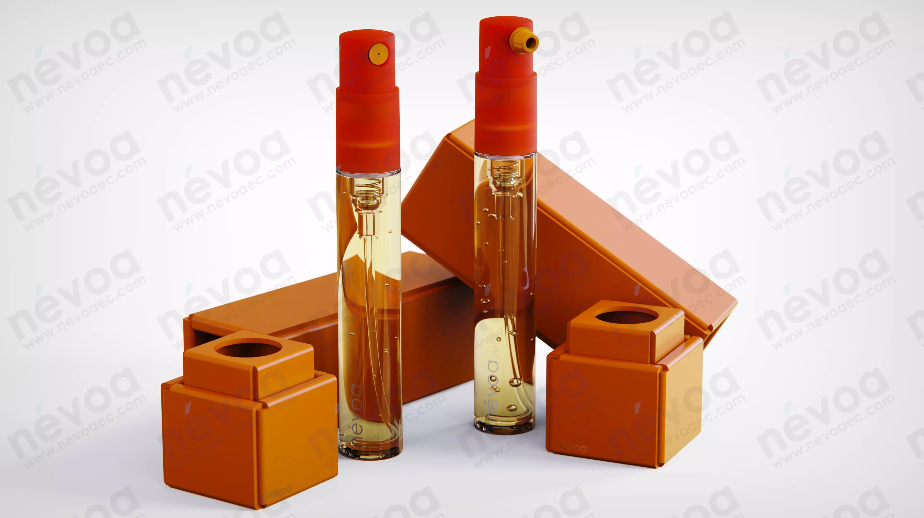 Vial Series - Mist sprayer - Cream pump - 4 ml 3D Model Collection_0