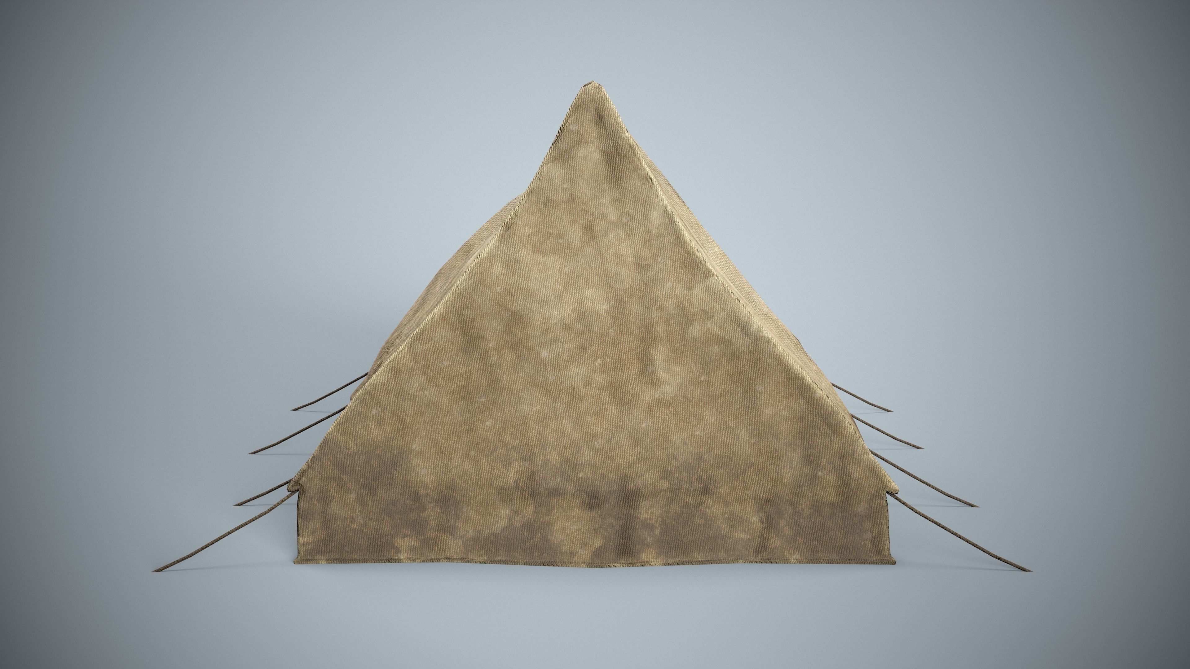 Medieval Camping Tent Low-poly 3D model_5