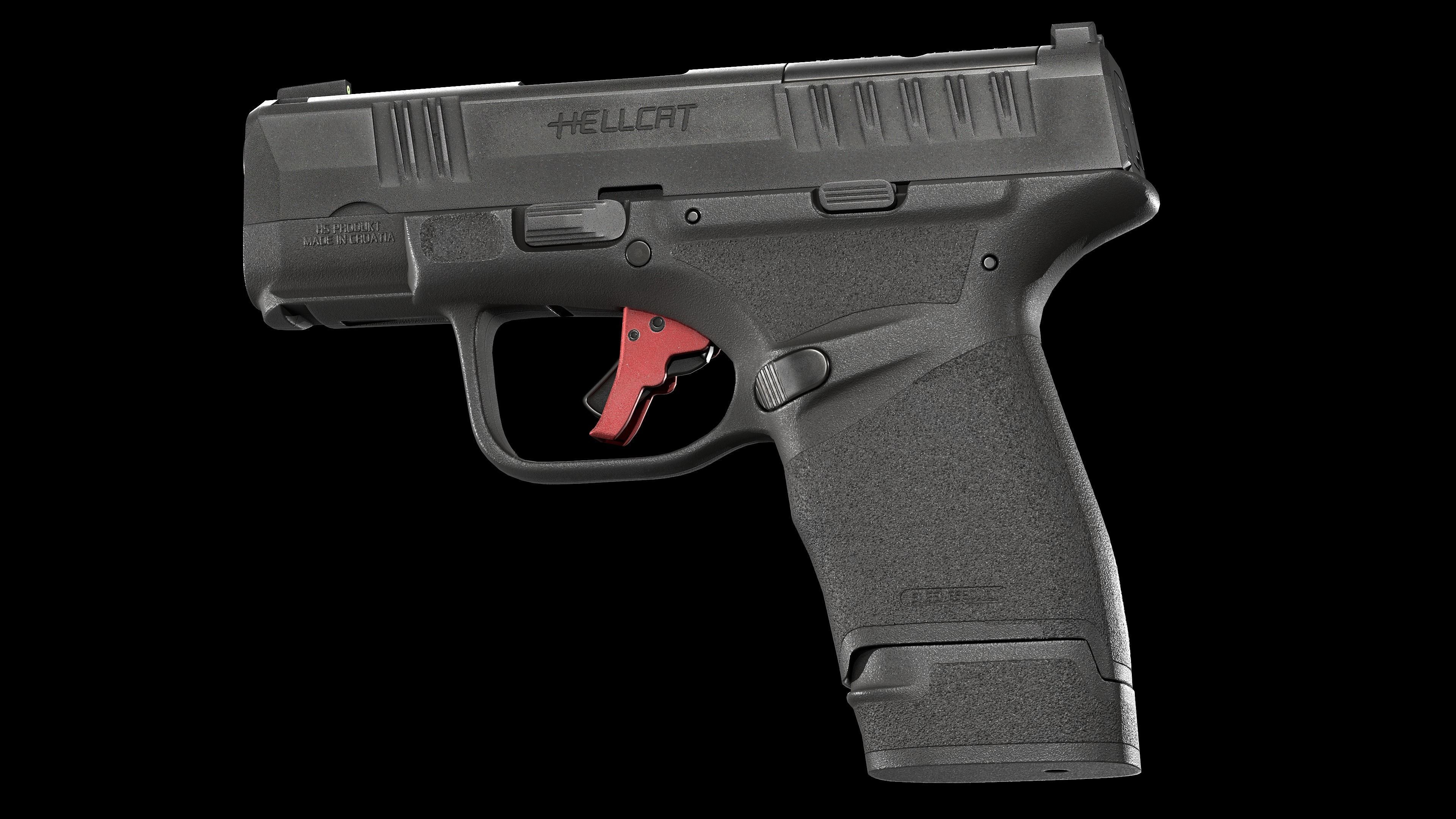 Springfield Armory Hellcat V1 Low-poly 3D model_4