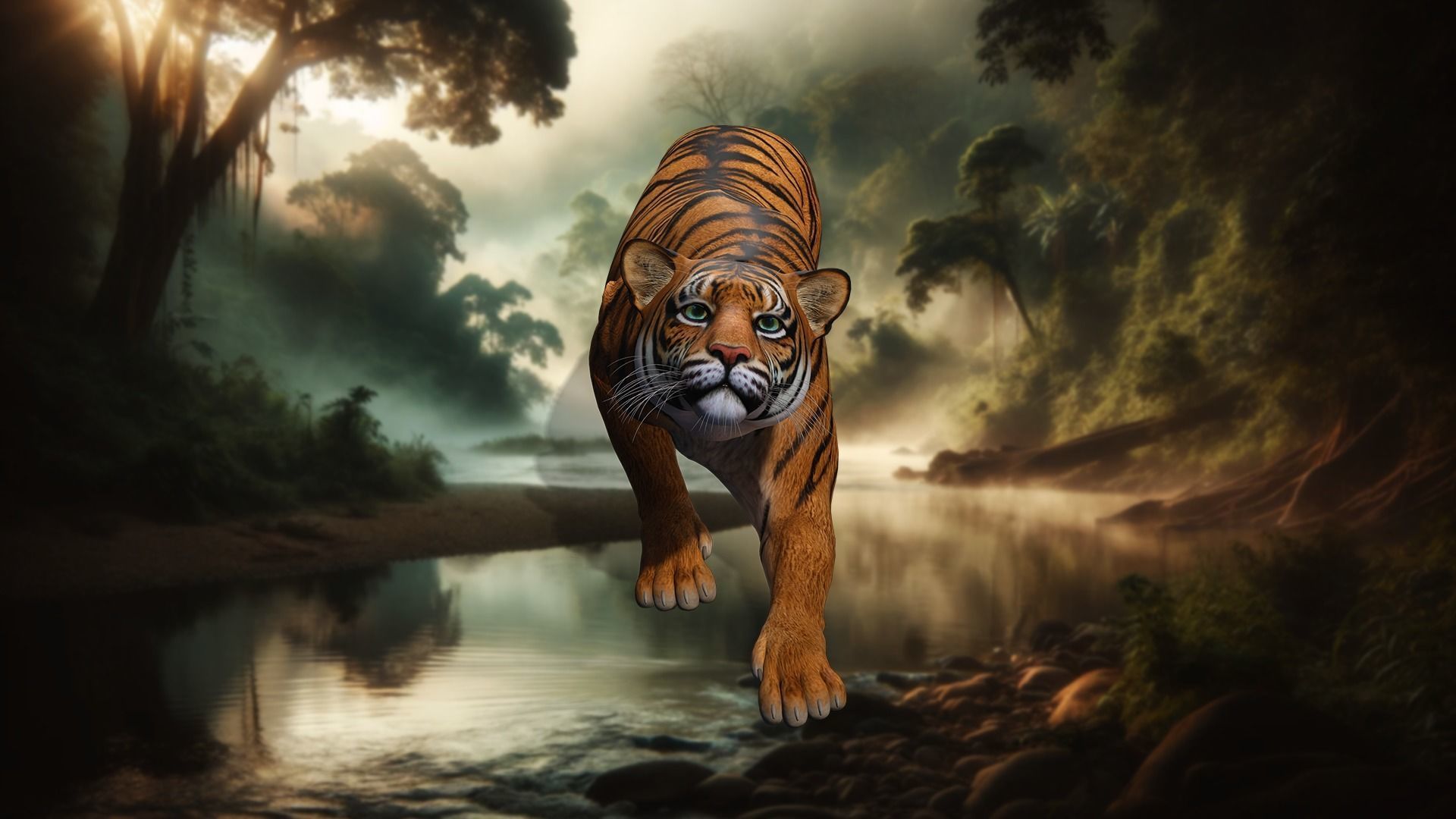 Tiger s Majesty Regal 3D Tiger Low-poly 3D model_28