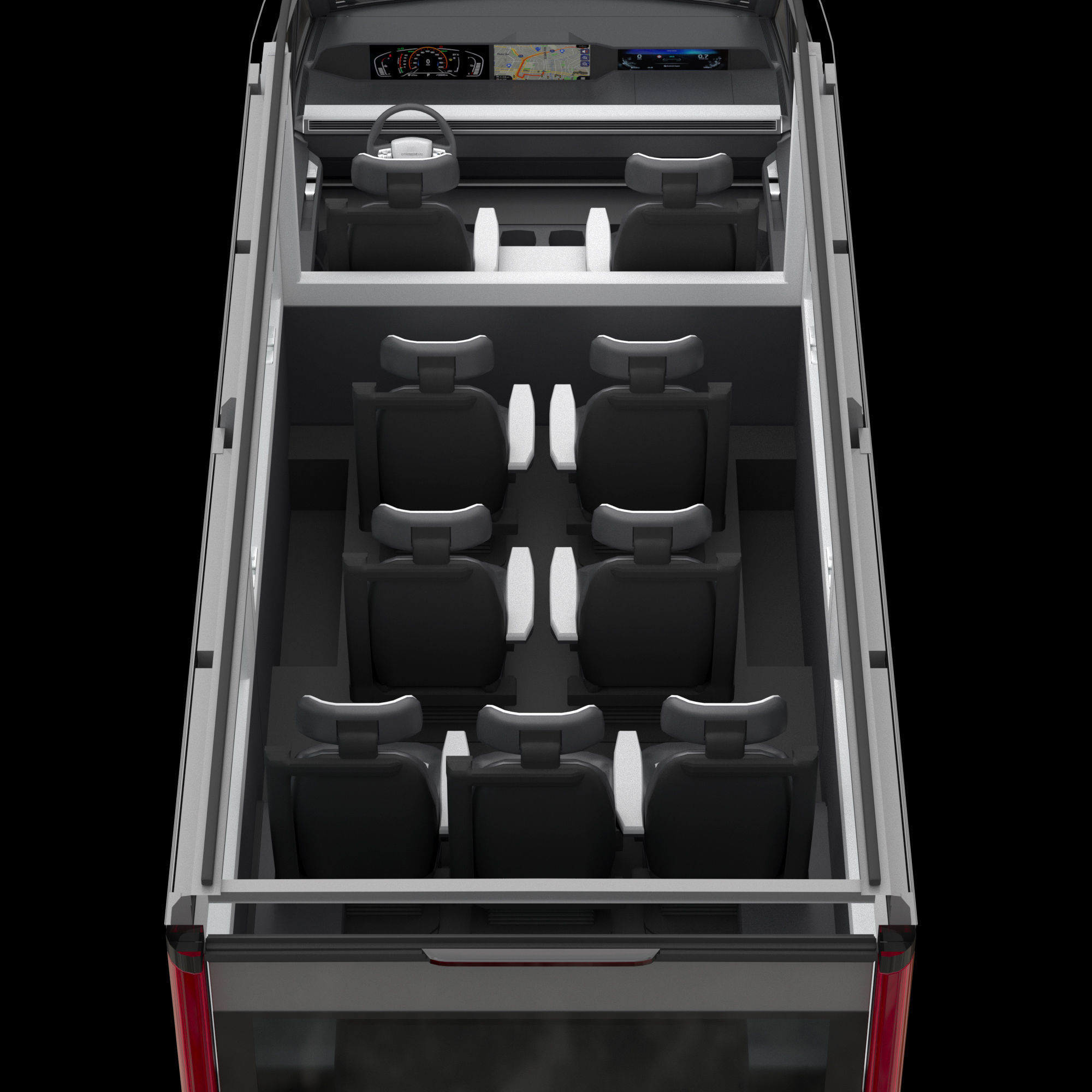 EV Prototype 1 Minibus 3D model_22