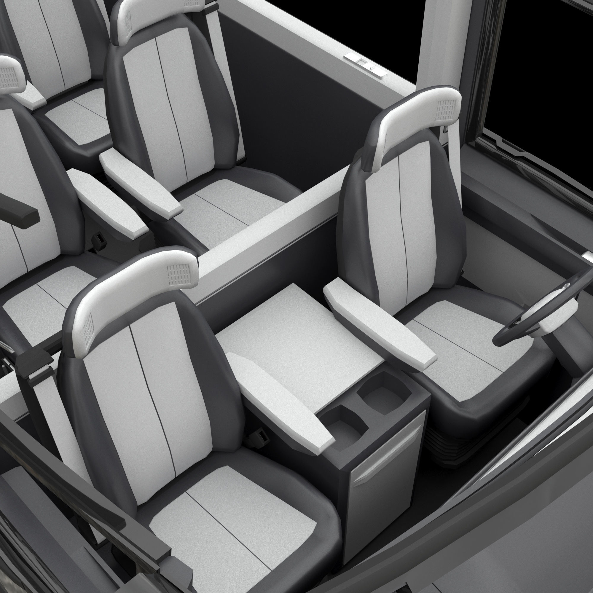 EV Prototype 1 Minibus 3D model_23