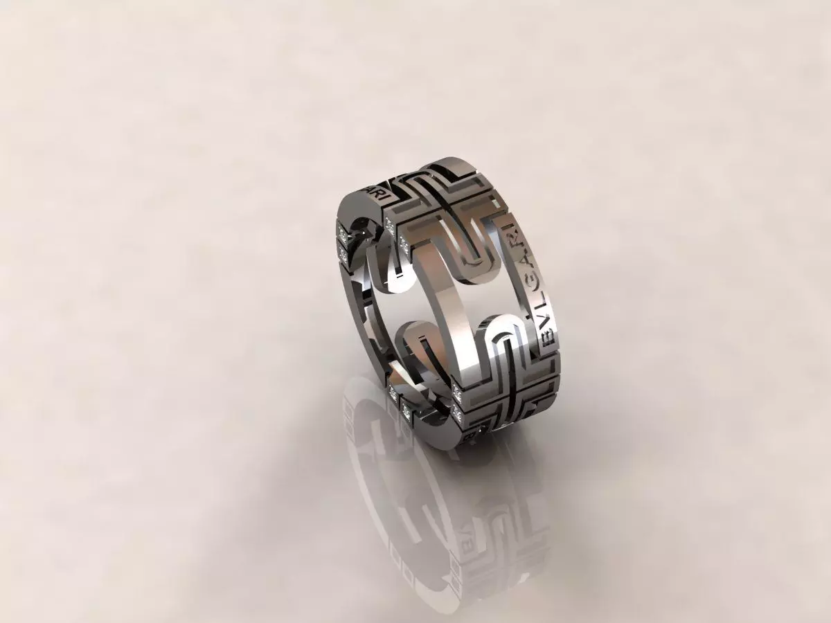 Ring Bvlgari 9 3D print model_0