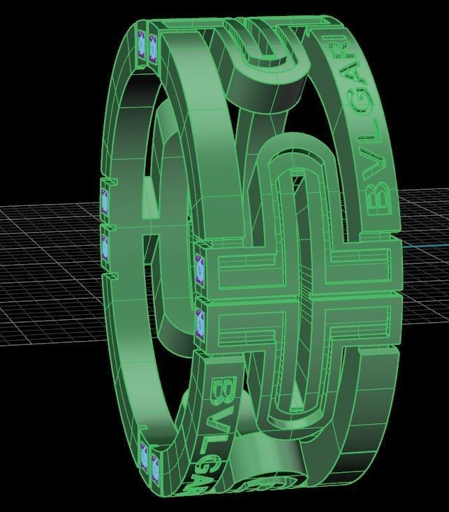Ring Bvlgari 9 3D print model_7