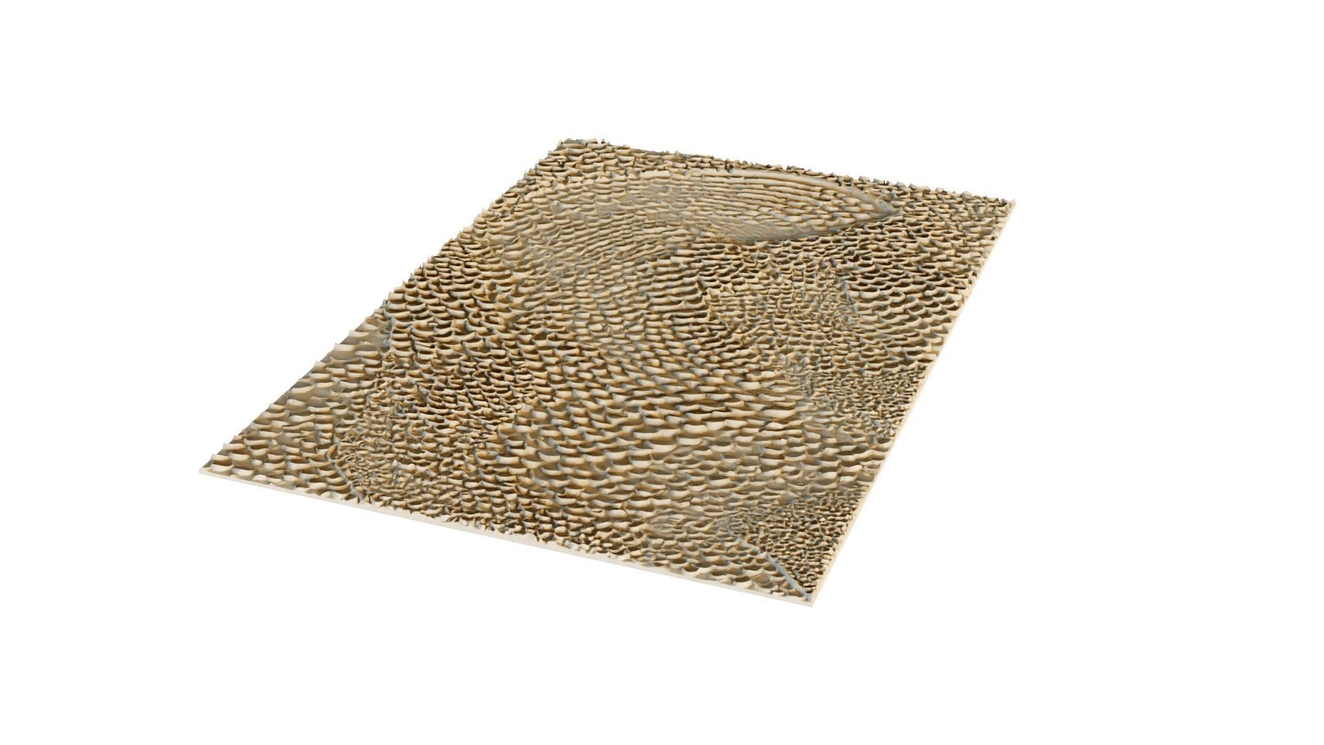 mural decor set wall panel 30 3D model_1