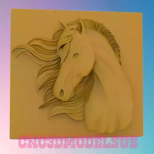  Horse head 3D MODEL STL FILE FOR CNC ROUTER LASER 3D print model