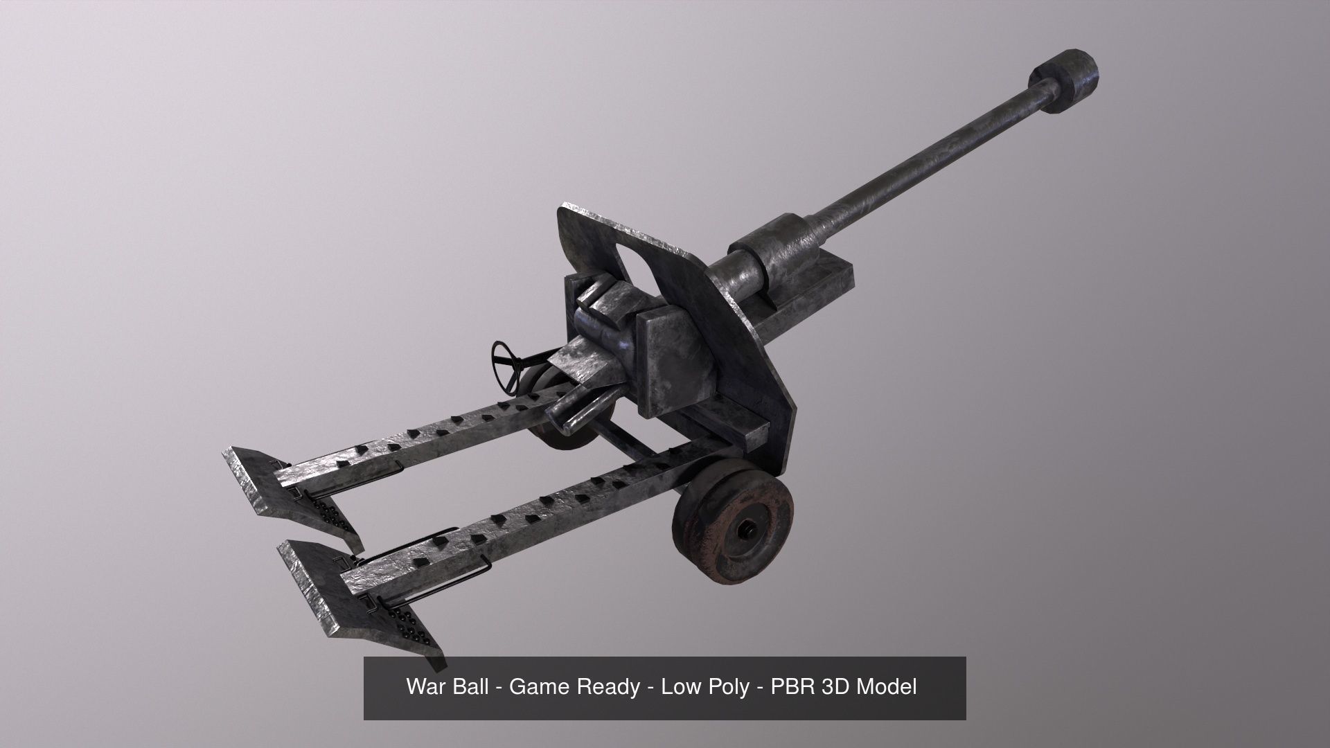 War Ball Pack - Game Ready Low Poly PBR 3D Model 3D Model Collection_3
